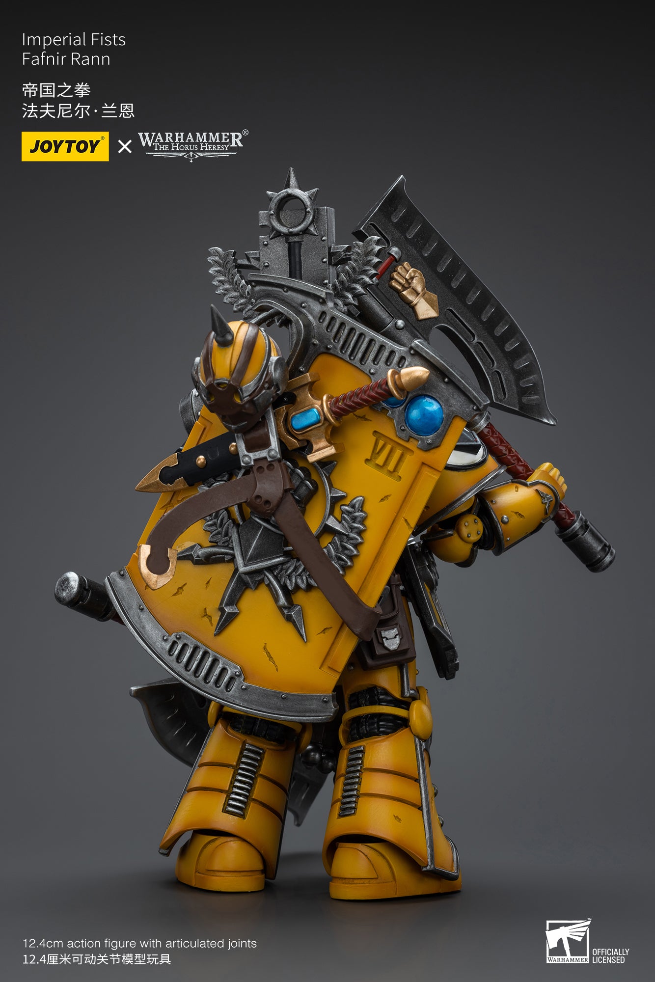 JOYTOY 1/18 Scale Warhammer 40K The Horus Heresy Imperial Fists Fafnir Rann Action Figure - Reissue Collectible Model for Display & Wargaming Scenes