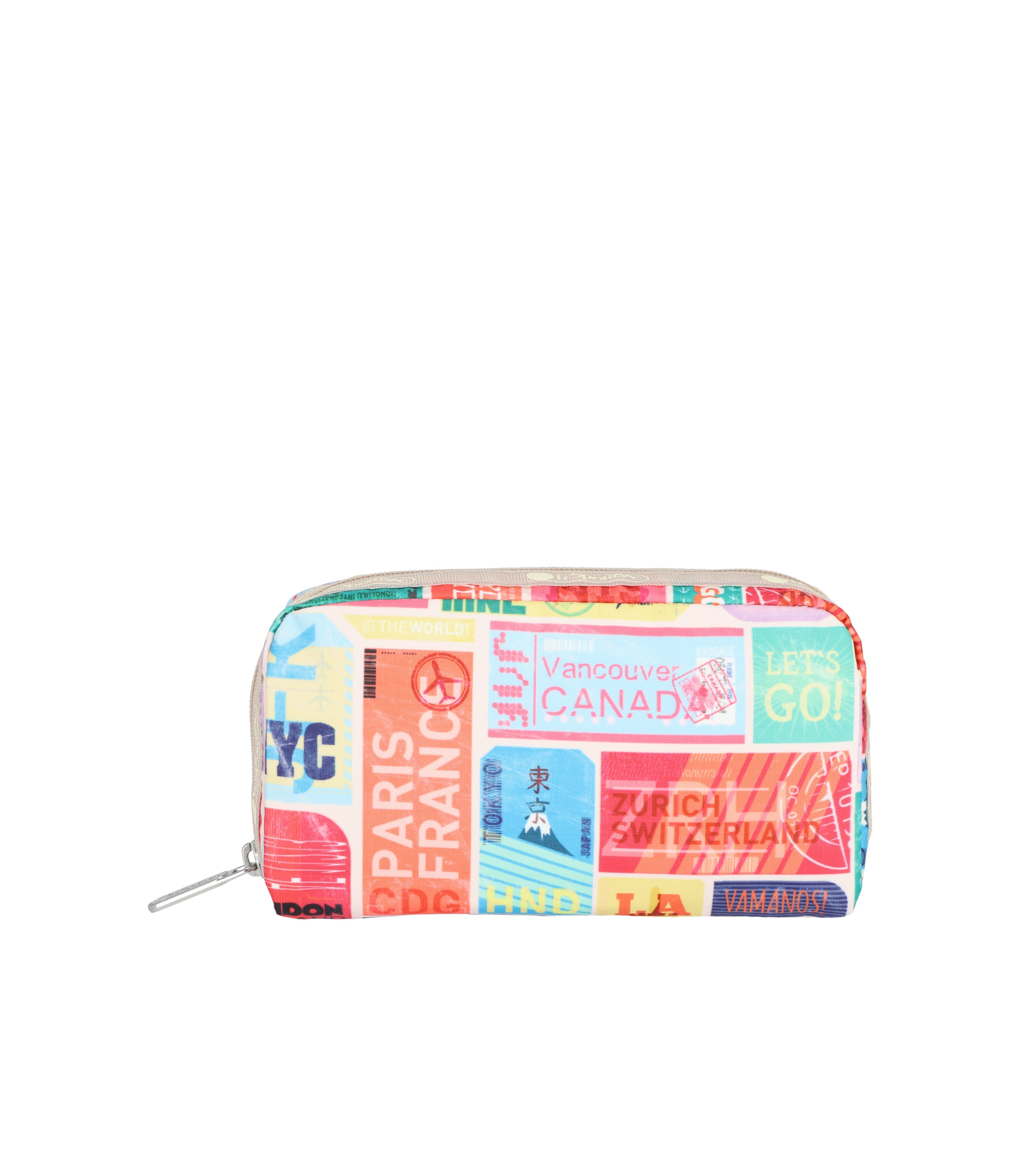 Rectangular Cosmetic Organizer - Travel Makeup Storage Case with Mirror for Women | Perfect for Vanity, Bathroom & Travel Essentials Organization