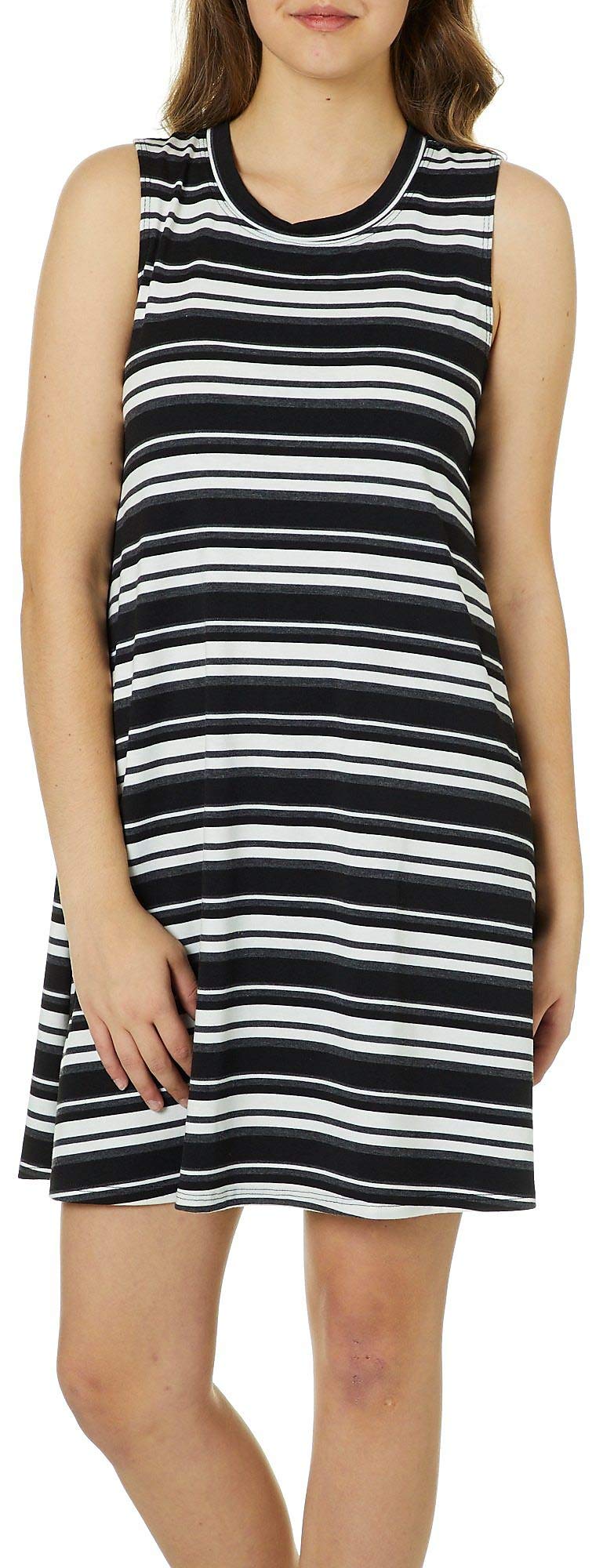 A. Byer Women's Crew Neck T-Shirt Dress - Casual Summer T-Shirt Dress for Teens & Young Adults - Perfect for Outings, Beach Wear & Everyday Comfort