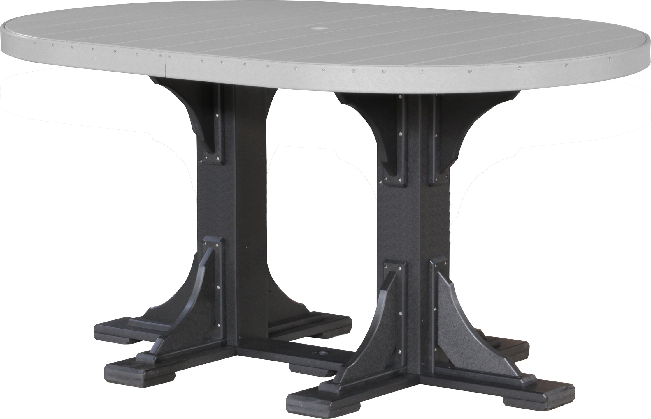 LuxCraft 4' x 6' Oval Dining Table Set for 6 - Modern Kitchen & Dining Room Furniture - Perfect for Family Gatherings, Dinner Parties & Small Spaces