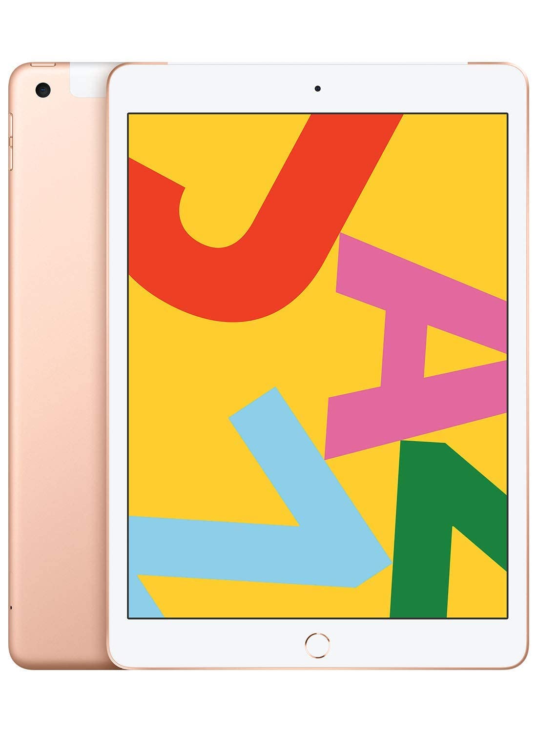 Apple iPad 7th Generation 32GB WiFi + Cellular Gold (Renewed Premium) - Perfect for Work, School & Entertainment On-The-Go