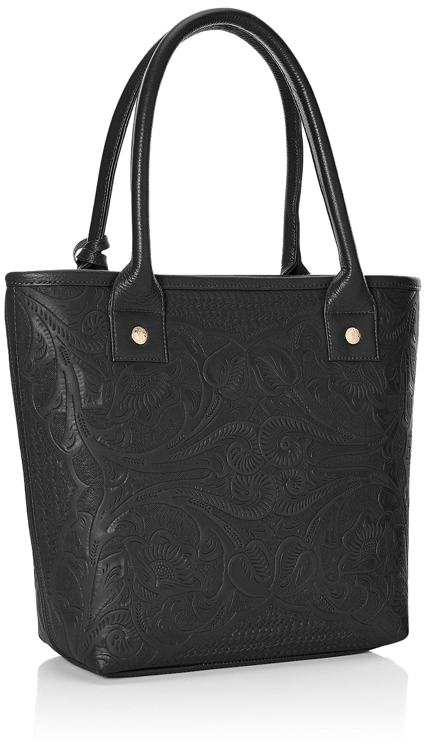 Handmade Leather Tote Bag for Women - Engraved Soraya Model - Stylish & Durable Shoulder Bag for Work, Travel & Everyday Use