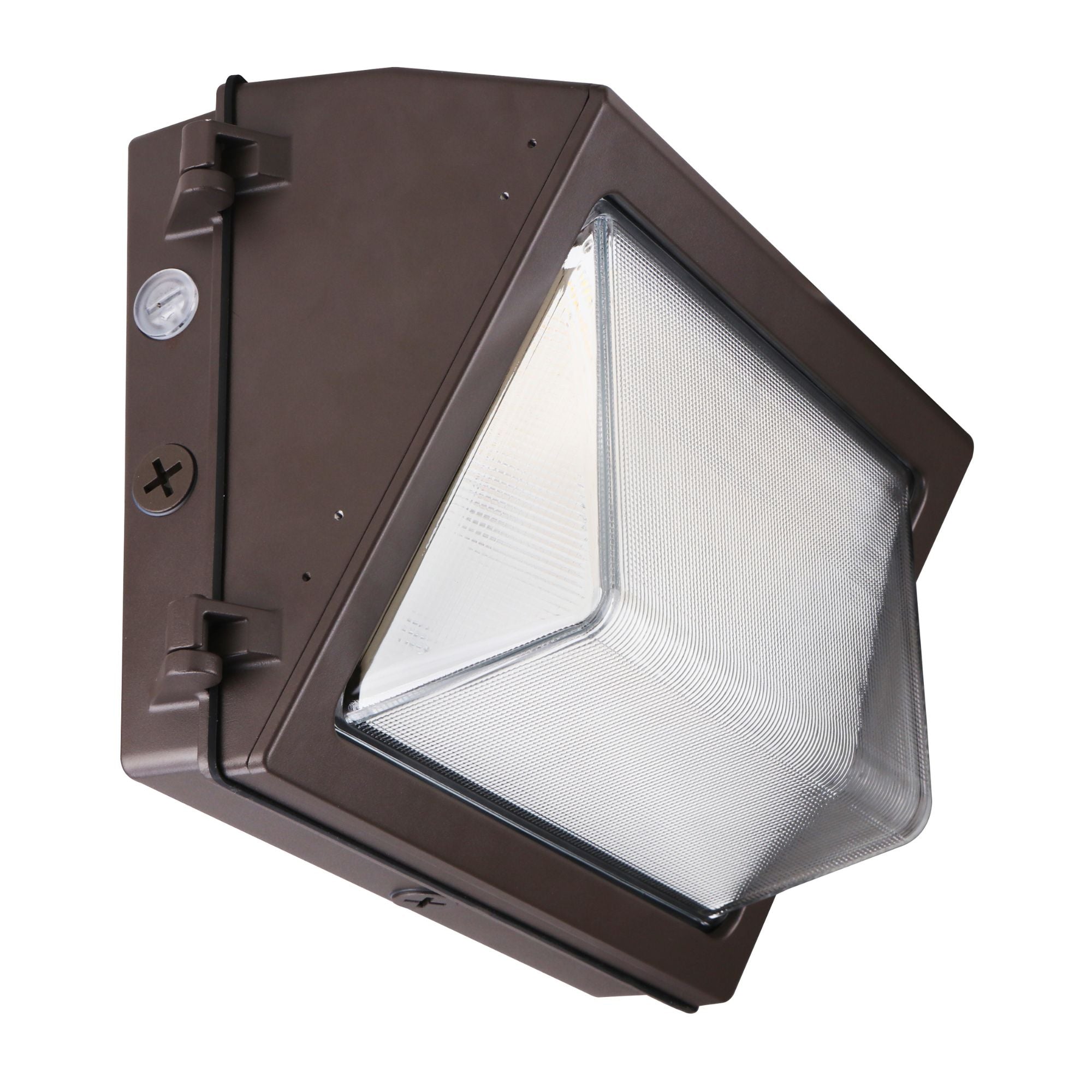 120W LED Wall Pack Light - 17,200 Lumens with Photocell Sensor, DLC 5.1 Certified, Glass Lens & Forward Throw Design (Model SWP5) - Perfect for Outdoor Security Lighting, Warehouse, Parking Lots, and Building Exteriors