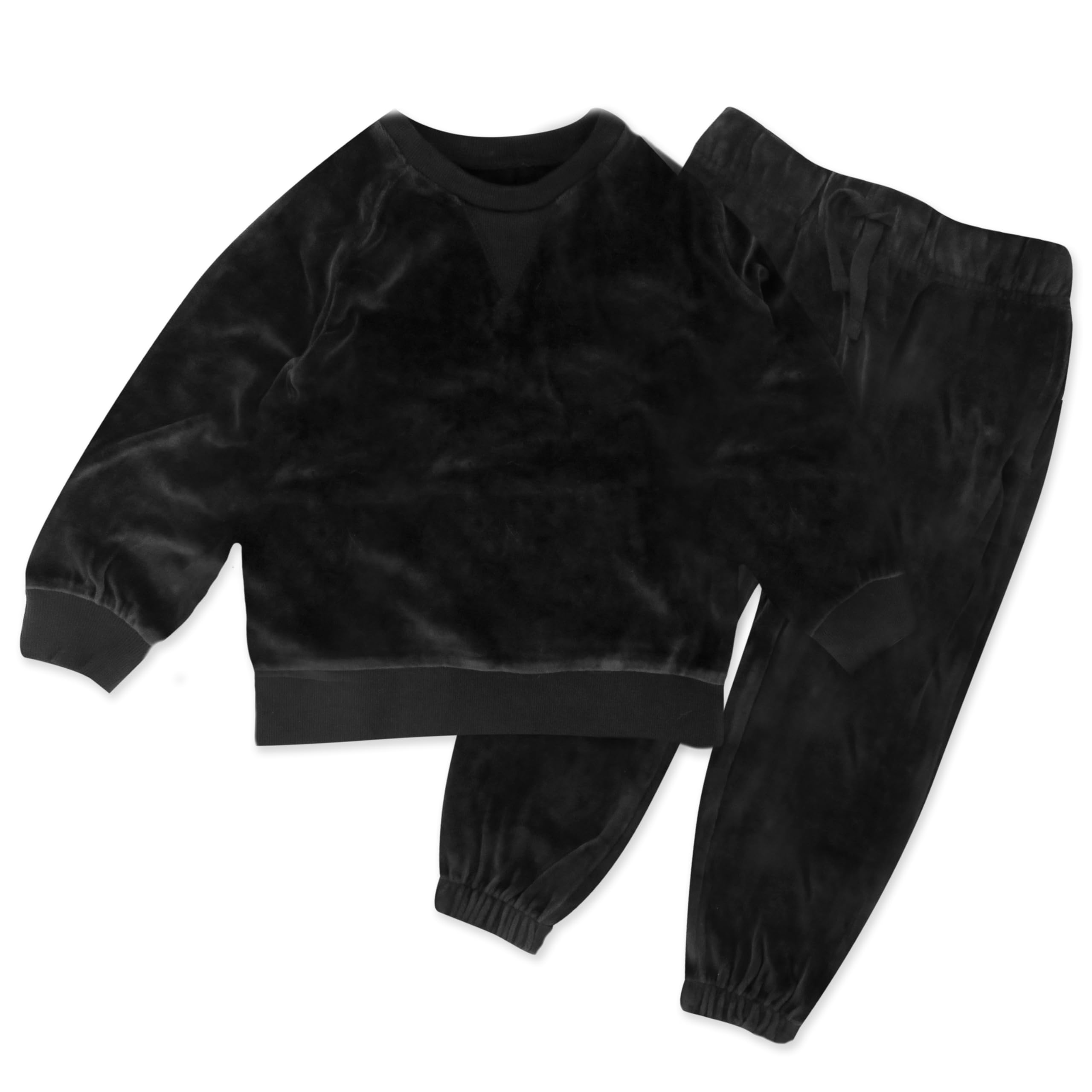 HONESTBABY Soft Velour Pullover Hoodie & Zip-Up Sweatshirt with Jogger Pants Set - Cozy Outfit for Toddlers, Baby Boys & Girls - Perfect for Playdates, Family Outings & Casual Wear