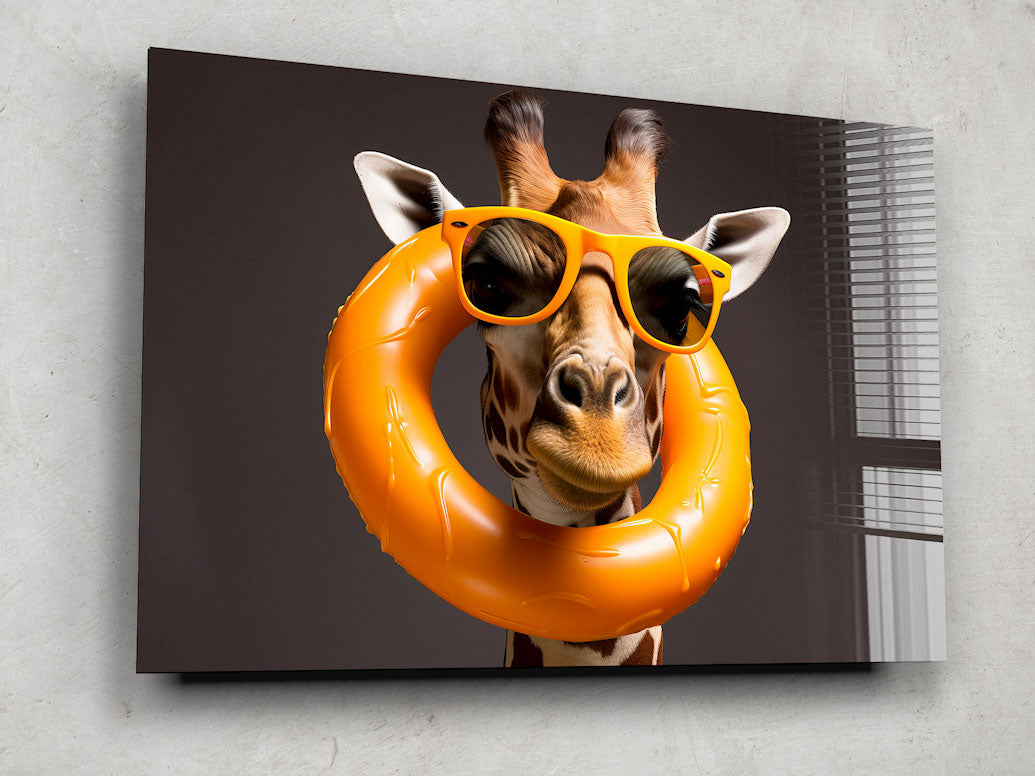 Giraffe Can Swim Too - Fun Animal Swimming Float for Kids Pool & Beach Play | Perfect for Summer Water Activities