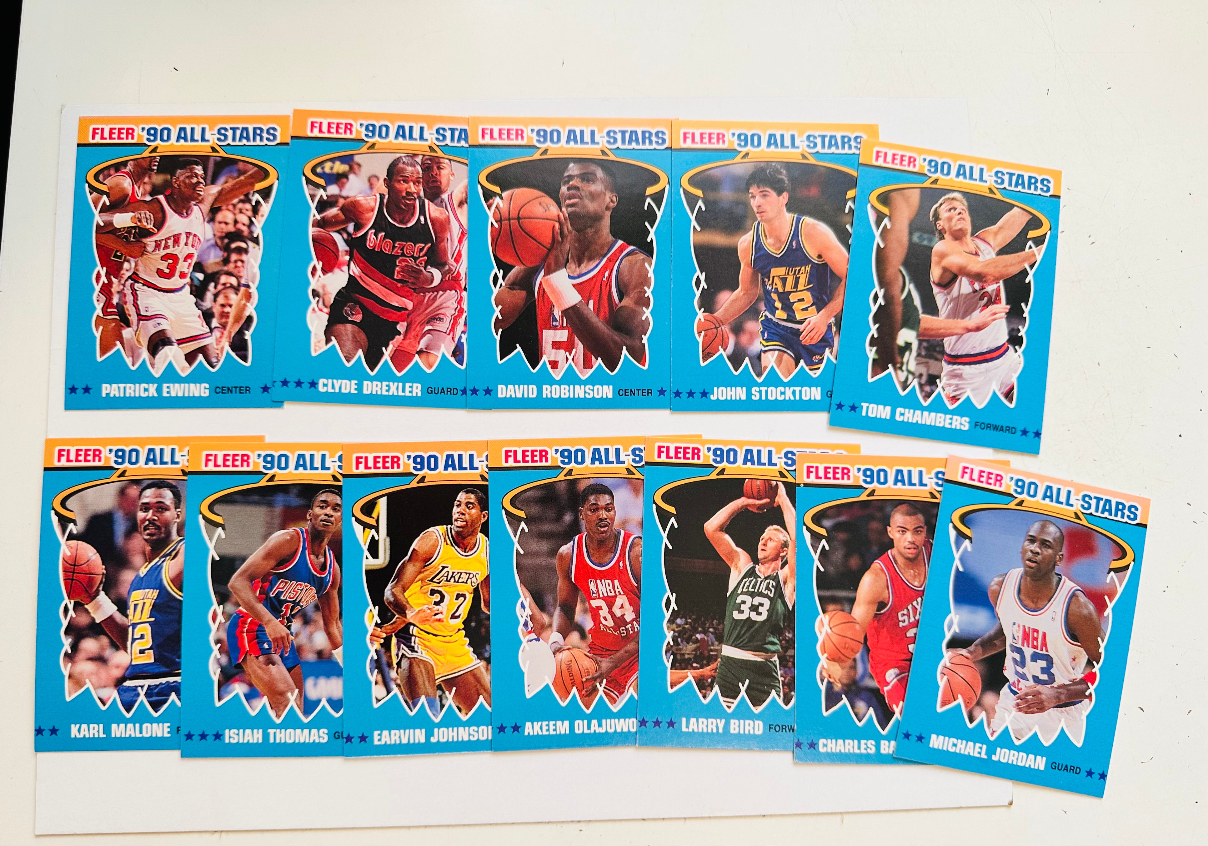 1990 Fleer Basketball Insert Stickers Set - Complete Collection for NBA Fans, Collectors & Card Enthusiasts - Perfect for Display, Trading & Memorabilia Preservation