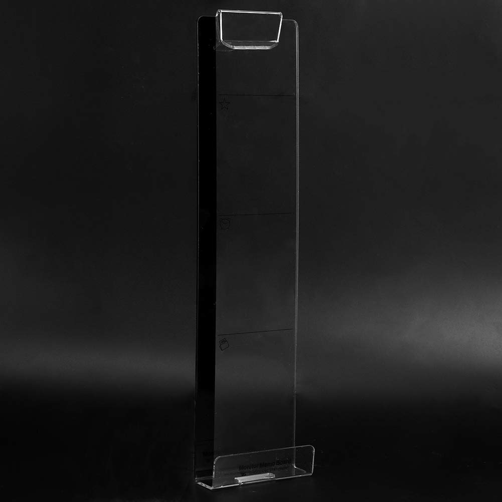 Duokon Acrylic Computer Screen Memo Board - Sticky Note Holder for PC, Laptop & TV Monitors (Right Side) - Perfect for Office, Home & School Reminders