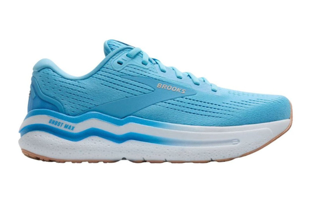 Brooks Ghost Max 2 Women's Running Shoes (B Width) - Baltic Sea/Bonnie Blue/Peak - Cushioned Support for Long Distance Running & Daily Training