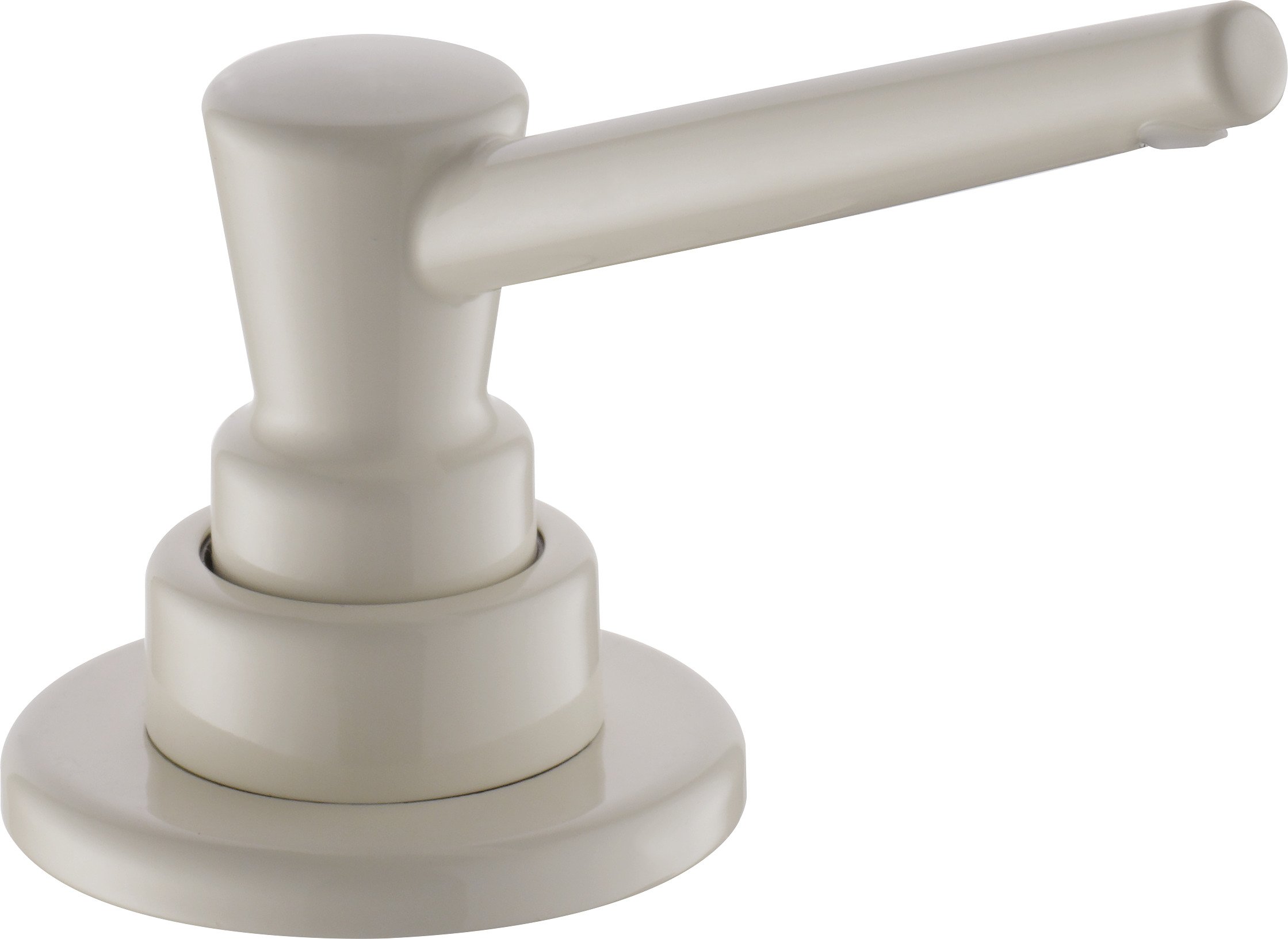 Delta Faucet RP1001BS 13oz Soap & Lotion Dispenser with Funnel - Biscuit Color - Perfect for Kitchen, Bathroom & Office Countertop Organization