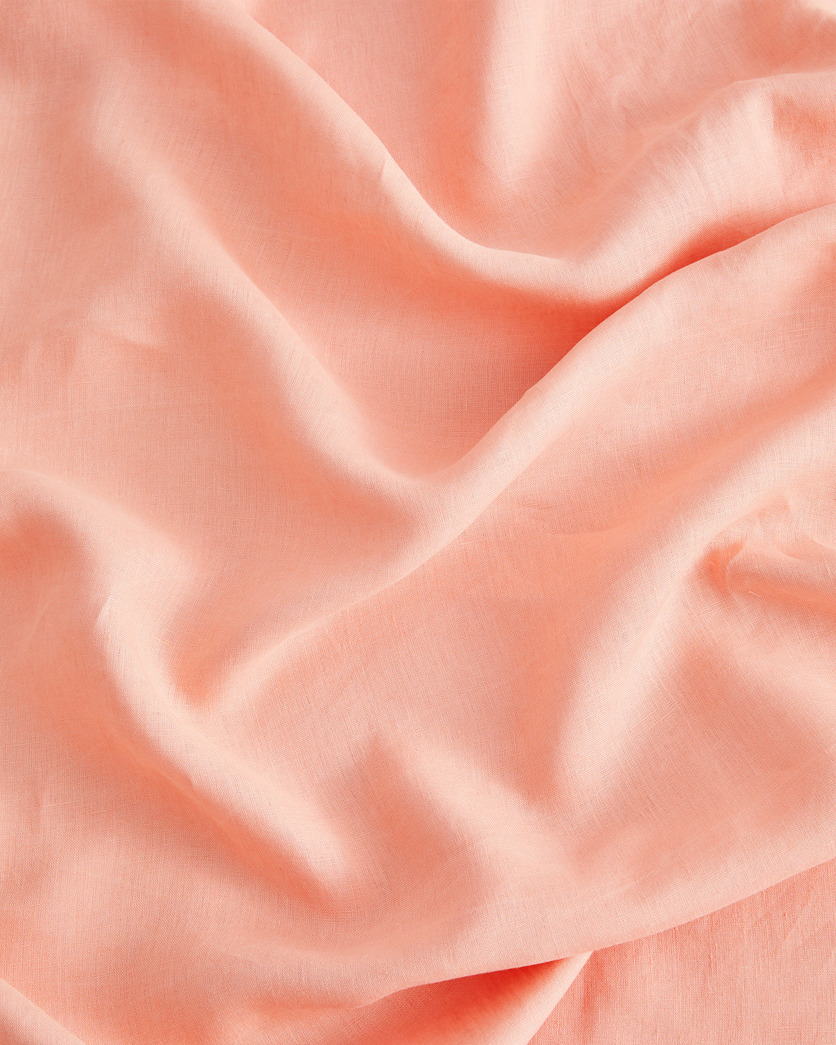 100% French Flax Linen Flat Sheet - Queen Size Peach Bed Sheet Set | Soft Breathable Bedding for Summer & All Seasons | Perfect for Guest Rooms, Vacation Homes & Dorm Rooms