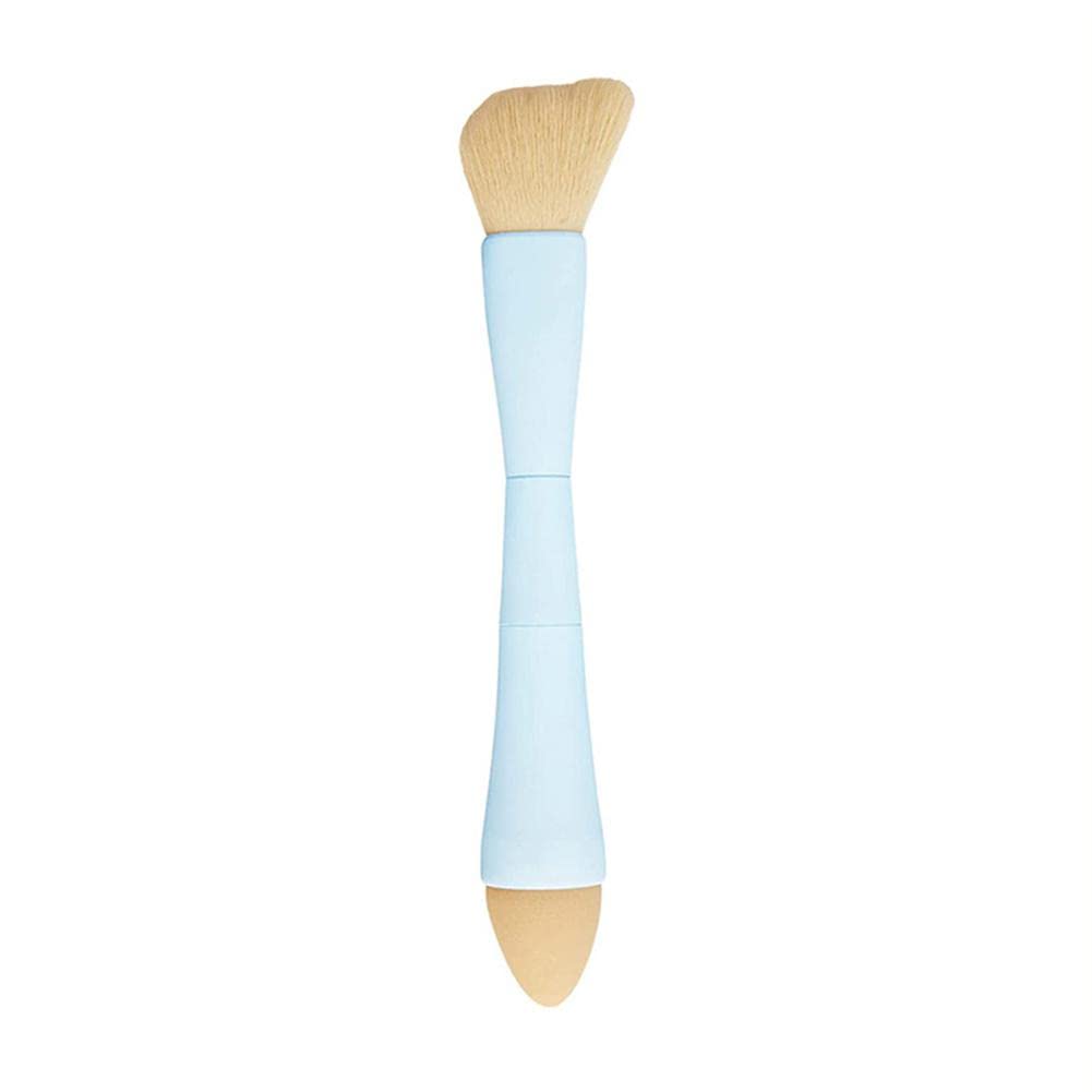 4-in-1 Multi-Task Travel Makeup Brush Set - All-in-One Eyebrow, Eyeliner, Eyeshadow & Blending Sponge | Perfect for On-The-Go Makeup, Travel Essentials & Professional Makeup Kits