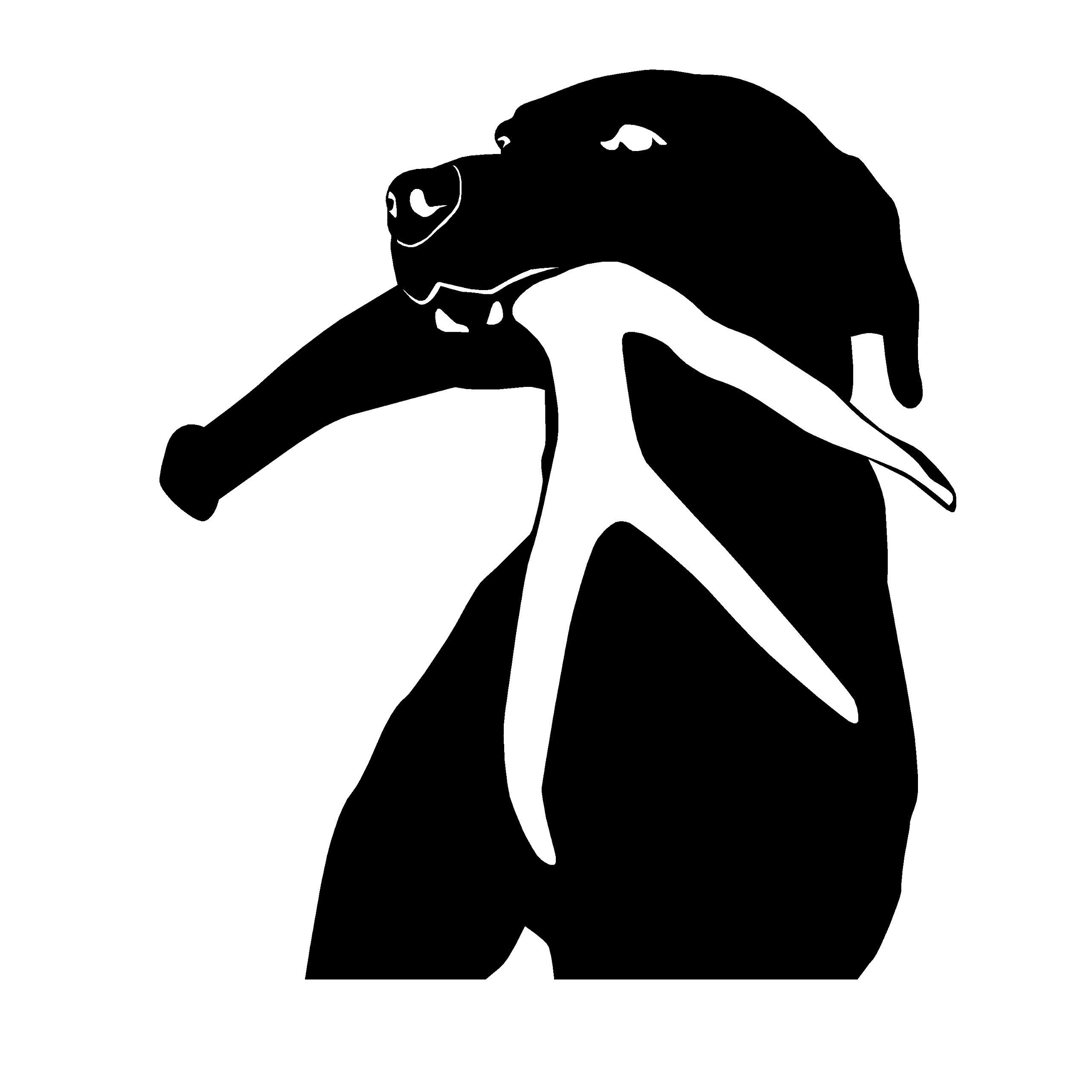 Waterfowldecals 7035 Medium Black Shed Dog Sticker - Antler Hunting Dog Decal for Phone, Laptop & Gear | Perfect for Outdoor Enthusiasts & Hunting Accessories