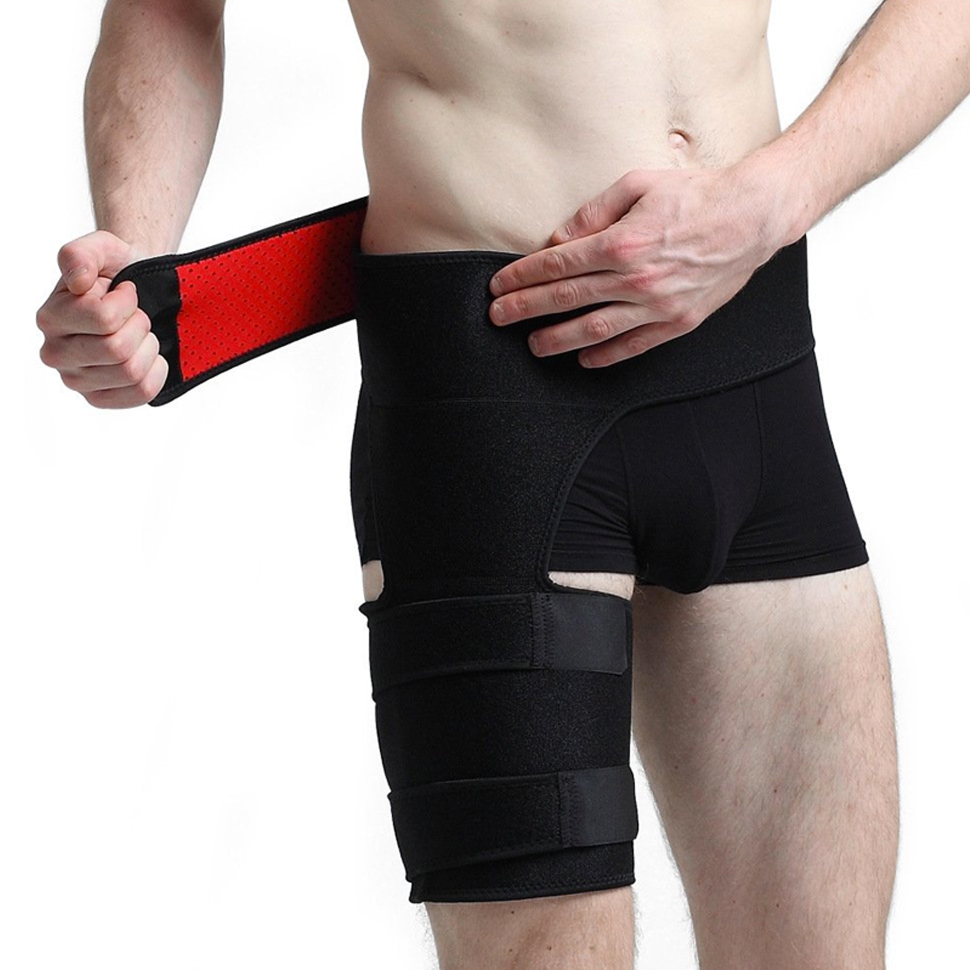 Compression Hip Brace for Pain Relief & Support - Adjustable & Breathable Hip Wrap for Arthritis, Sciatica, Bursitis - Ideal for Running, Workouts & Daily Mobility