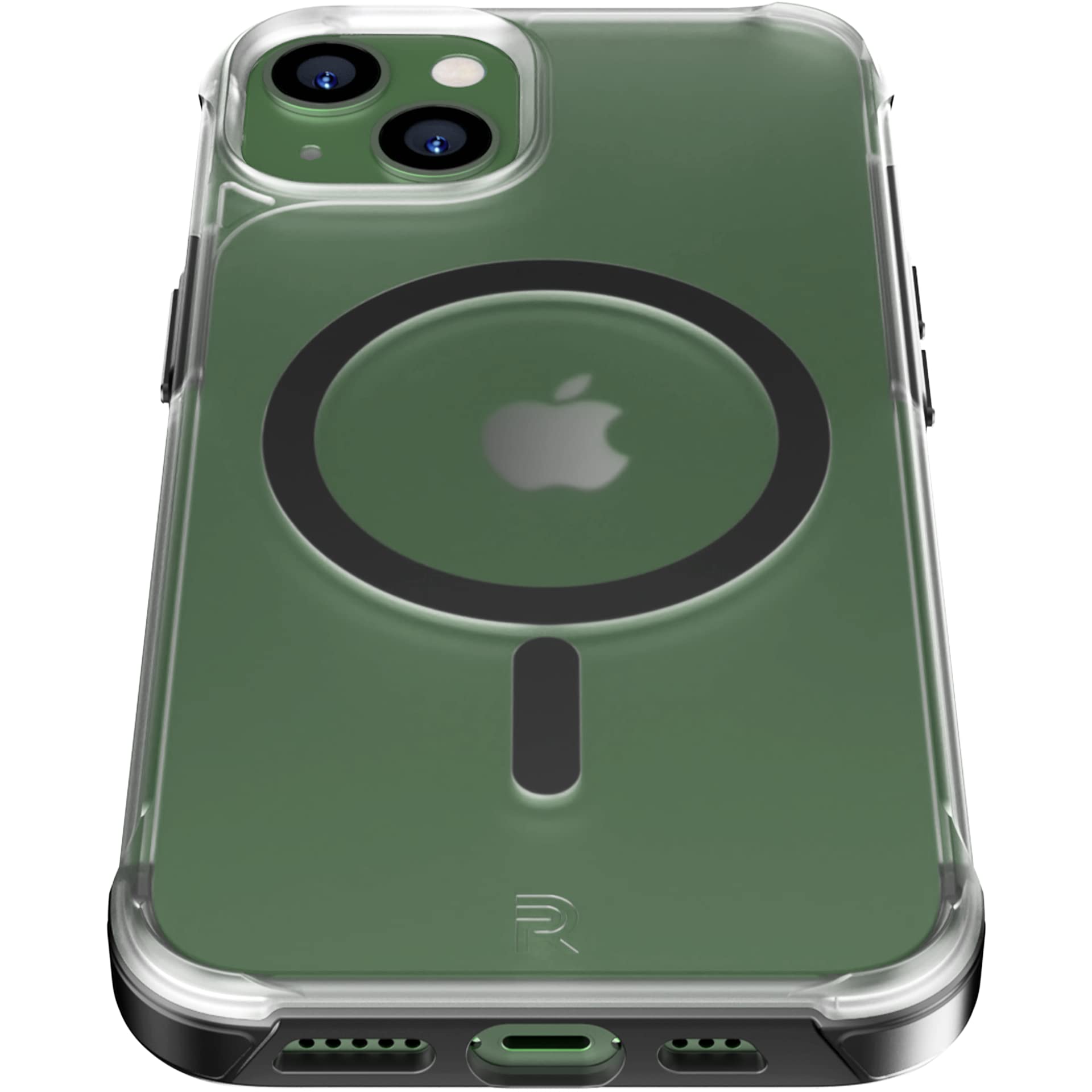 REBEL Clear iPhone 13 Case [Frosted Series Gen-3] MagSafe Compatible Slim Fit Protective Cover - Translucent Matte Texture, Shockproof Bumpers & Metal Buttons for 6.1 Inch iPhone 13 (2021) - Perfect for Everyday Use, Travel & Outdoor Activities (Frosted Black)