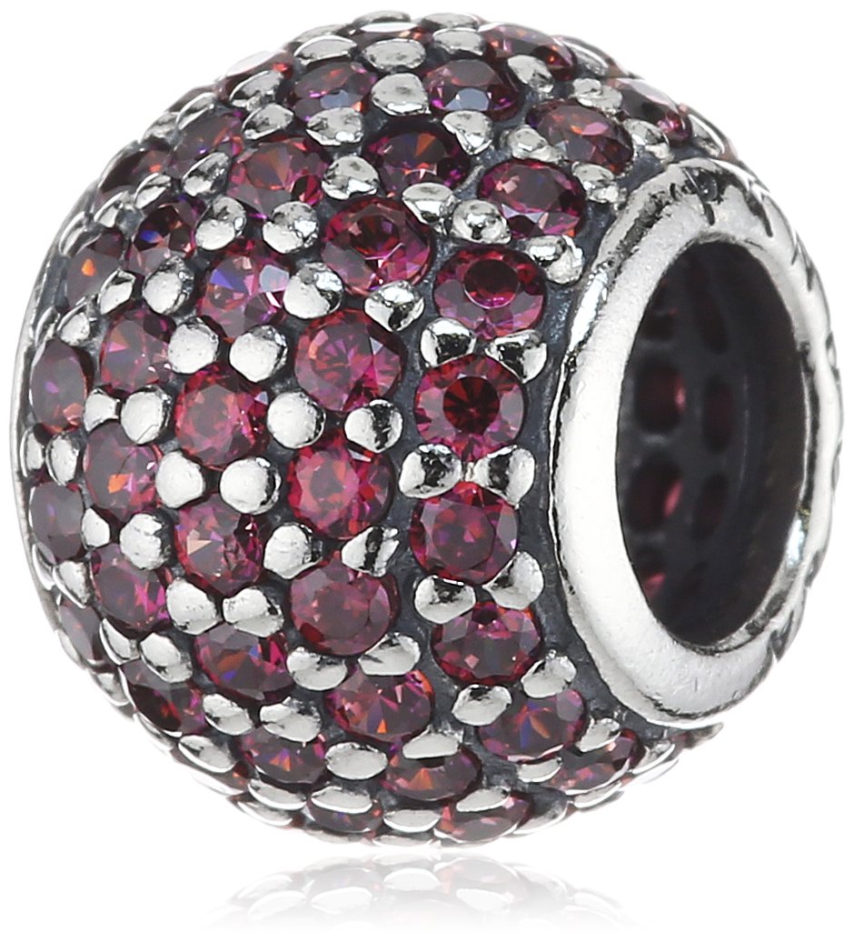 PANDORA Pavé Lights Red CZ Charm Bracelet | Sparkling Cubic Zirconia Jewelry for Women | Perfect Gift for Valentine's Day, Anniversary & Special Occasions