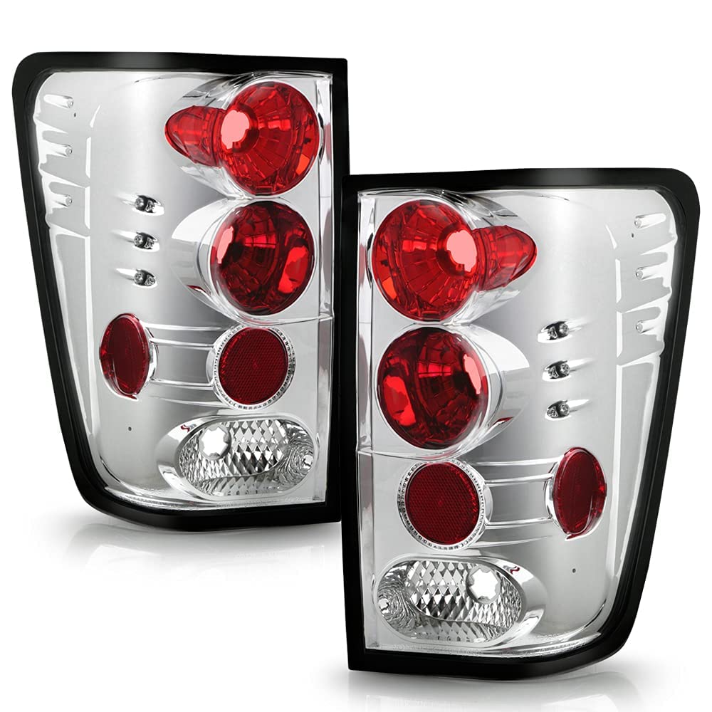 ACANII Replacement LED Tail Lights for 2004-2015 Nissan Titan Pickup Truck - Left & Right Pair - Smoke Lens Design - Easy Installation - Perfect for Night Driving & Enhanced Safety