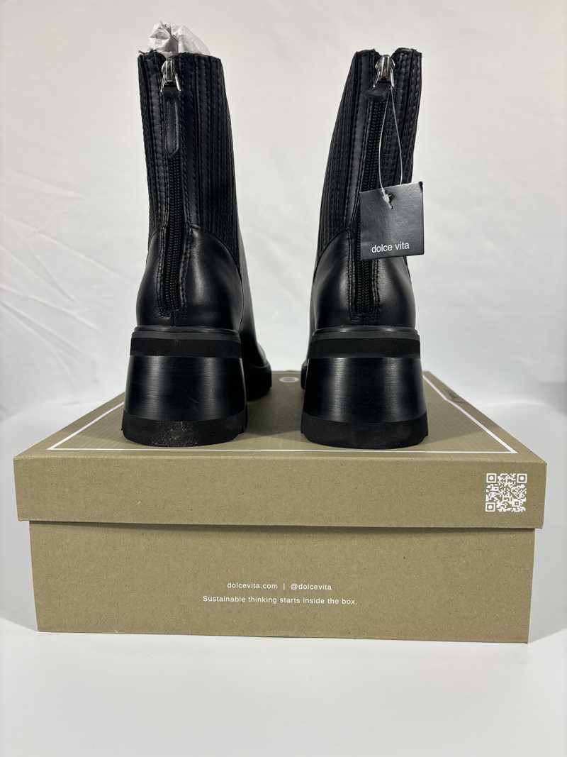 MARTEY H2O Waterproof Leather Boots for Men & Women - Black Leather Rain Boots for Outdoor, Hiking & Work - Slip Resistant Comfortable Waterproof Boots for Walking in Wet Conditions