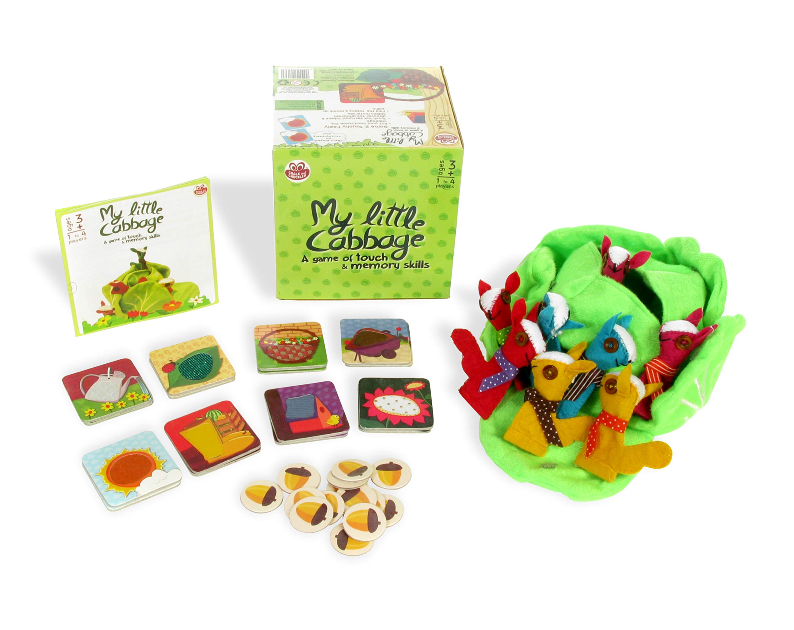 Chalk & Chuckles CCPPL038 My Little Cabbage - Fun Educational Board Game for Kids | Perfect for Family Game Nights & Preschool Learning Activities