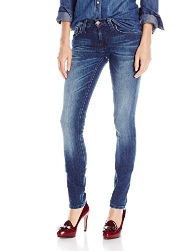Nudie Jeans Women's Tight Long John Power Stretch Denim - High Waist Slim Fit Jeans for Women | Perfect for Casual Wear, Night Out & Everyday Comfort