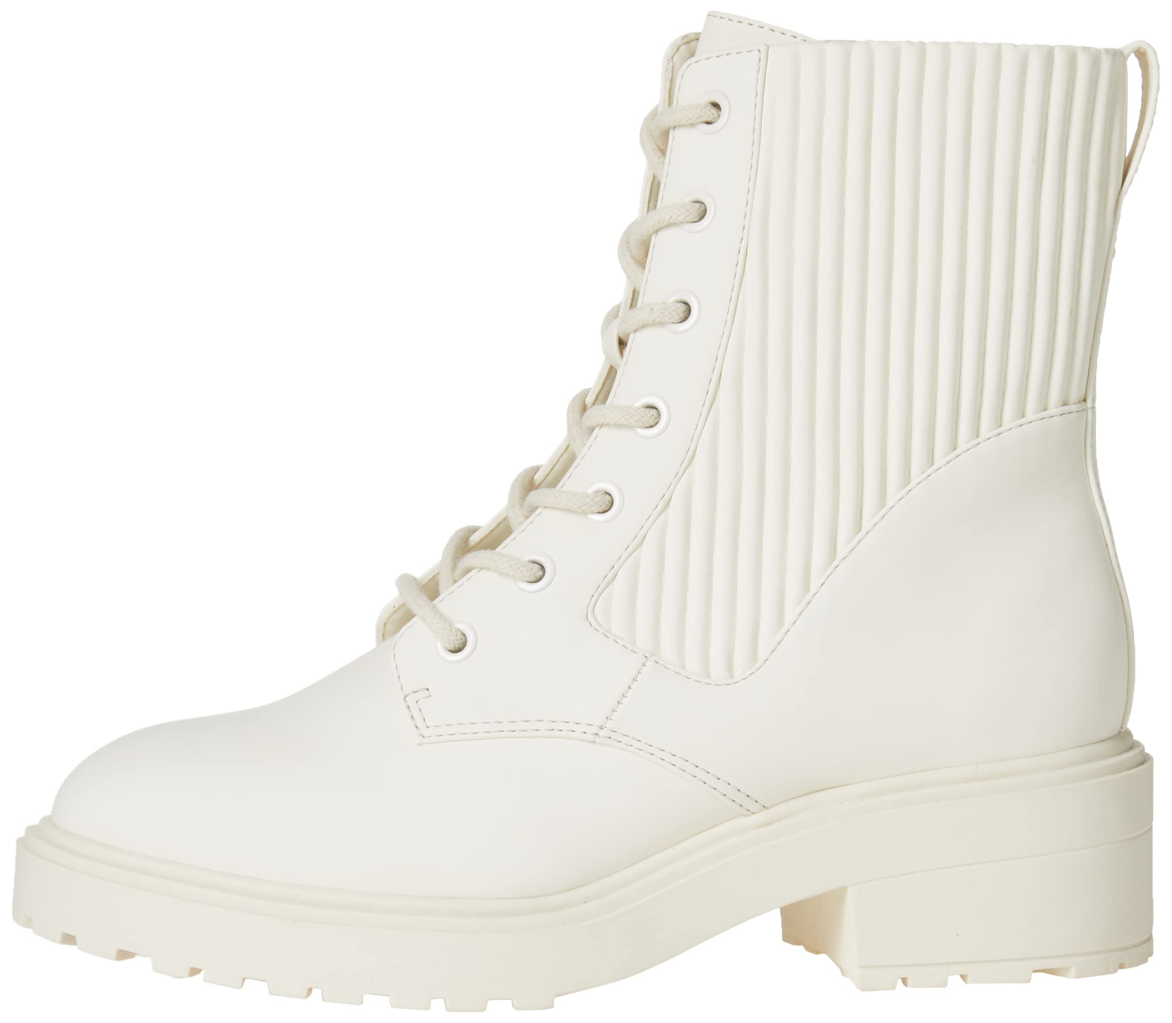 Amazon Essentials Women's Rubberized Combat Boots with Chunky Outsole - Waterproof Ankle Boots for Hiking, Outdoor & Winter Wear