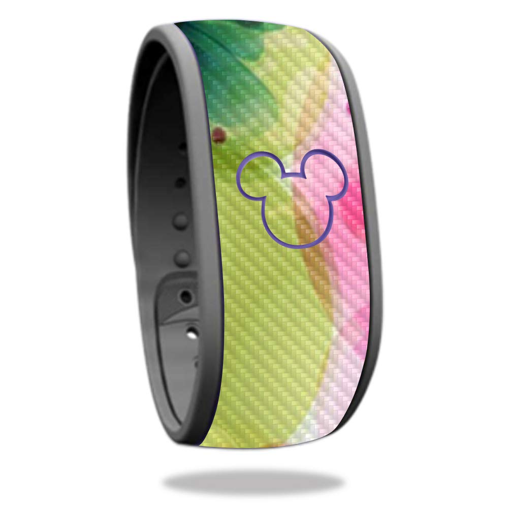 MightySkins Carbon Fiber Skin for Disney MagicBand - Durable & Easy to Apply | for Theme Park Visits
