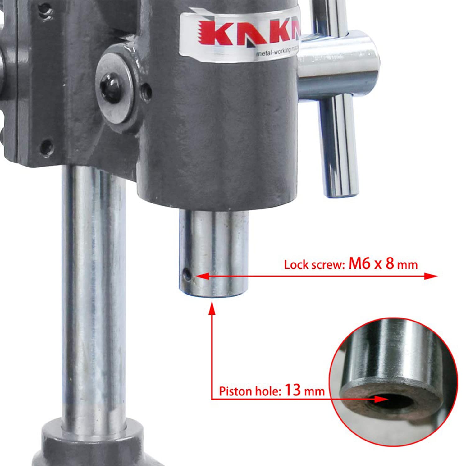 KAKA INDUSTRIAL AP-1S Arbor Press - Heavy Duty Hand Punch Press Machine with Adjustable Height for Jewelry Making, Leather Craft, Metal Stamping & DIY Projects - Perfect for Punching Holes, Setting Grommets & Crafting Accessories
