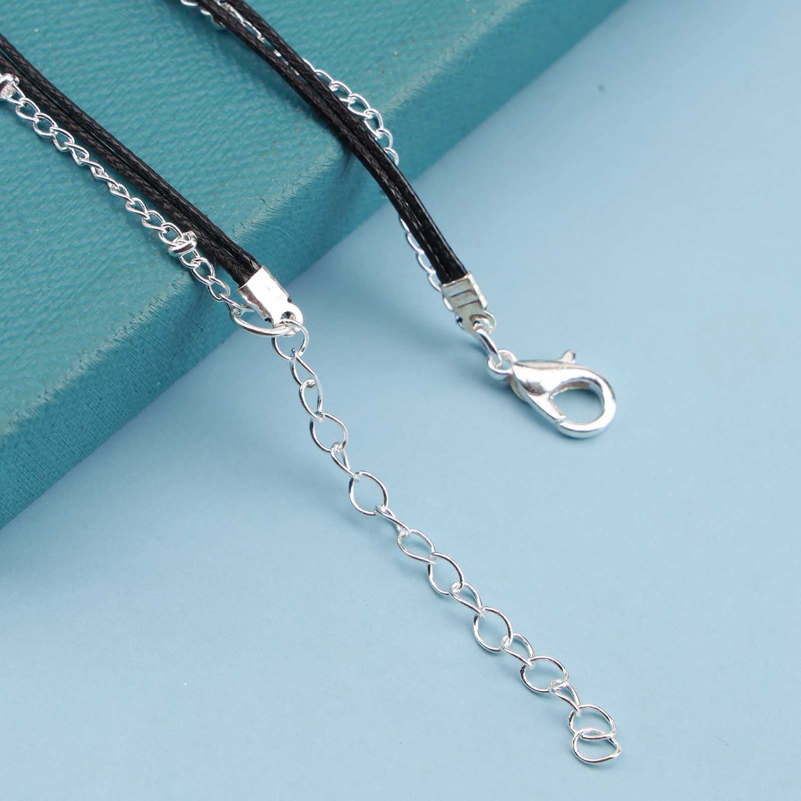 Boho Layered Infinity Ankle Bracelet - Silver Satellite Anklet with Black Rope Chain, Retro Foot Jewelry for Women, Personalized Summer Gift | Perfect for Beach Vacations, Music Festivals & Boho Fashion