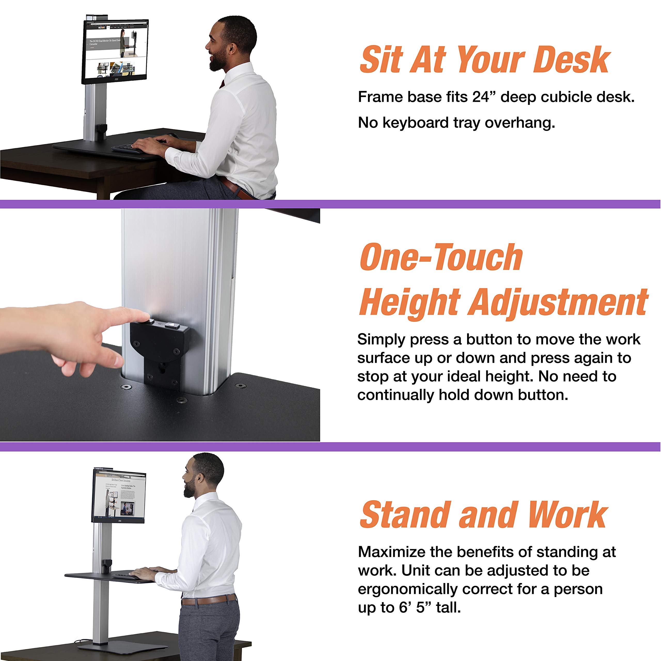 Victor DC400 Electric Standing Desk 28