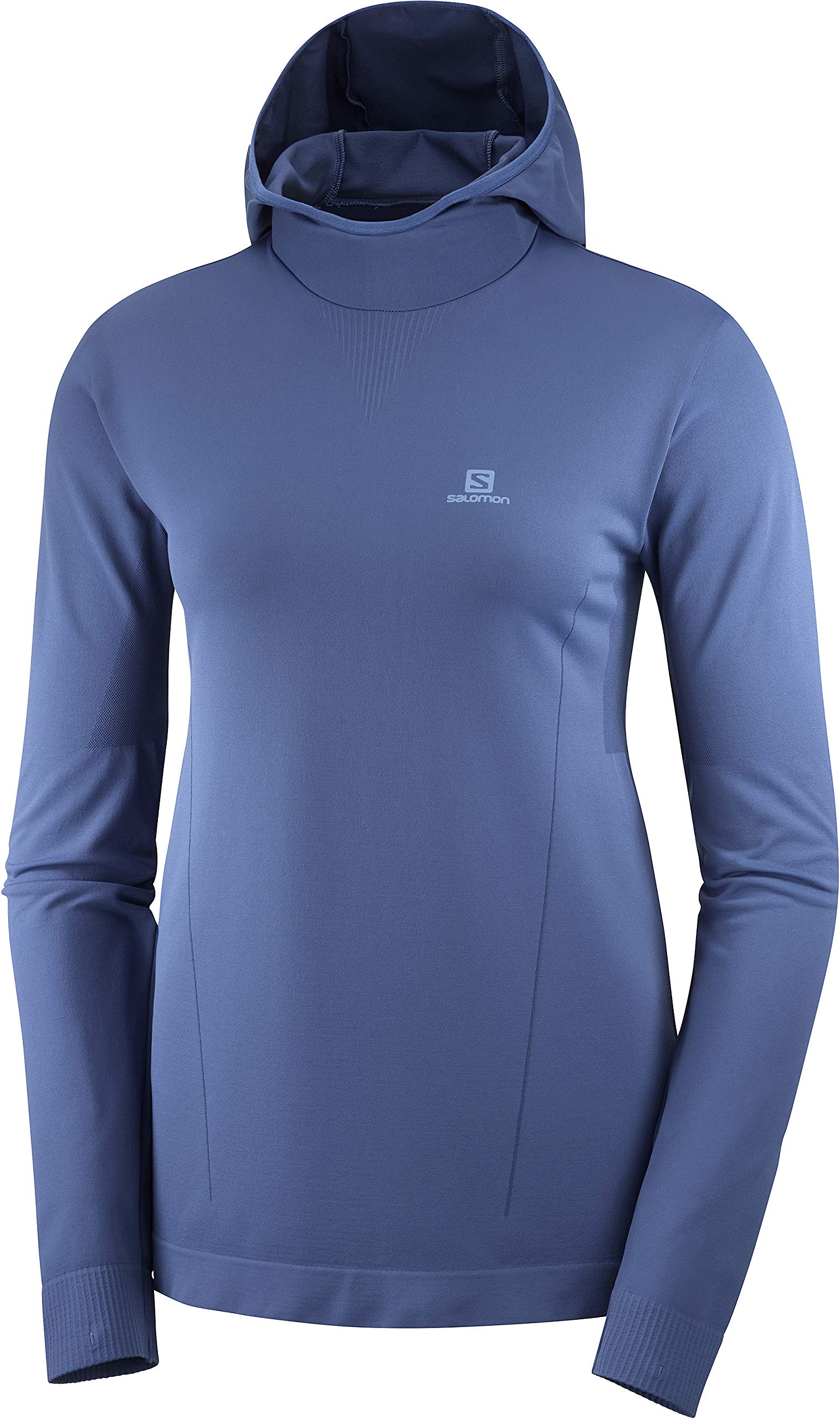 Salomon Men's Agile Mid Hoodie - Seamless Workout Shirt for Running, Hiking & Outdoor Activities