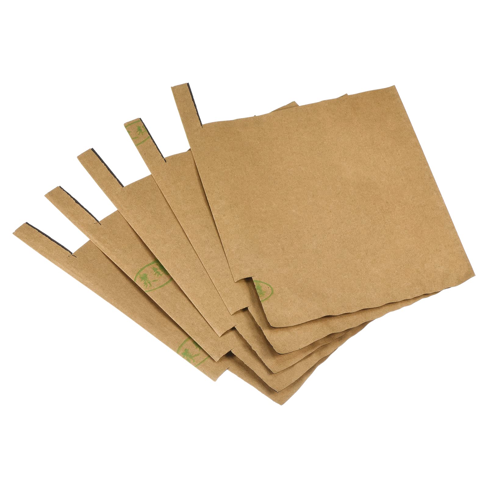 Meccanity 18x15cm Fruit Protection Bags - 100 Pack Paper Fruit Covers for Apple, Pear & Peach Trees | UV Resistant Yellow/Black Flower & Fruit Protection | Garden Pest Control & Sun Protection