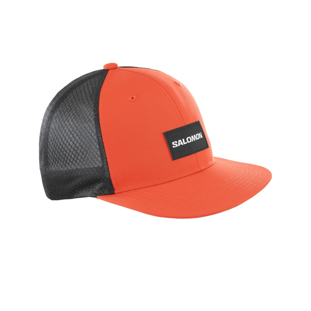 Salomon Unisex Trucker Flat Cap - Lightweight Adjustable Baseball Hat for Men & Women - Perfect for Hiking, Running, and Outdoor Adventures
