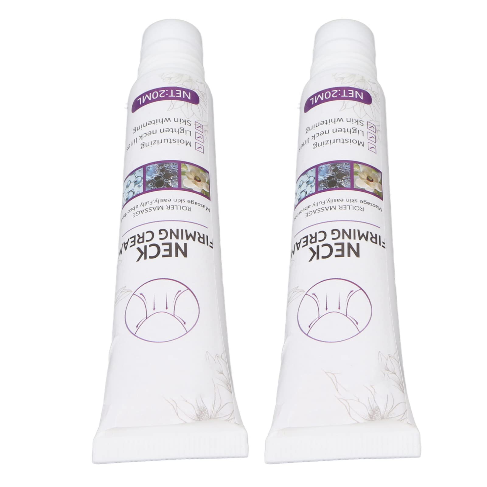 **Lift Neck Roller Cream - 2 Pcs Firming 20ml Neck Cream Roller for Wrinkle Reduction & Skin Tightening | Perfect for Anti-Aging & Night Skincare Routine**