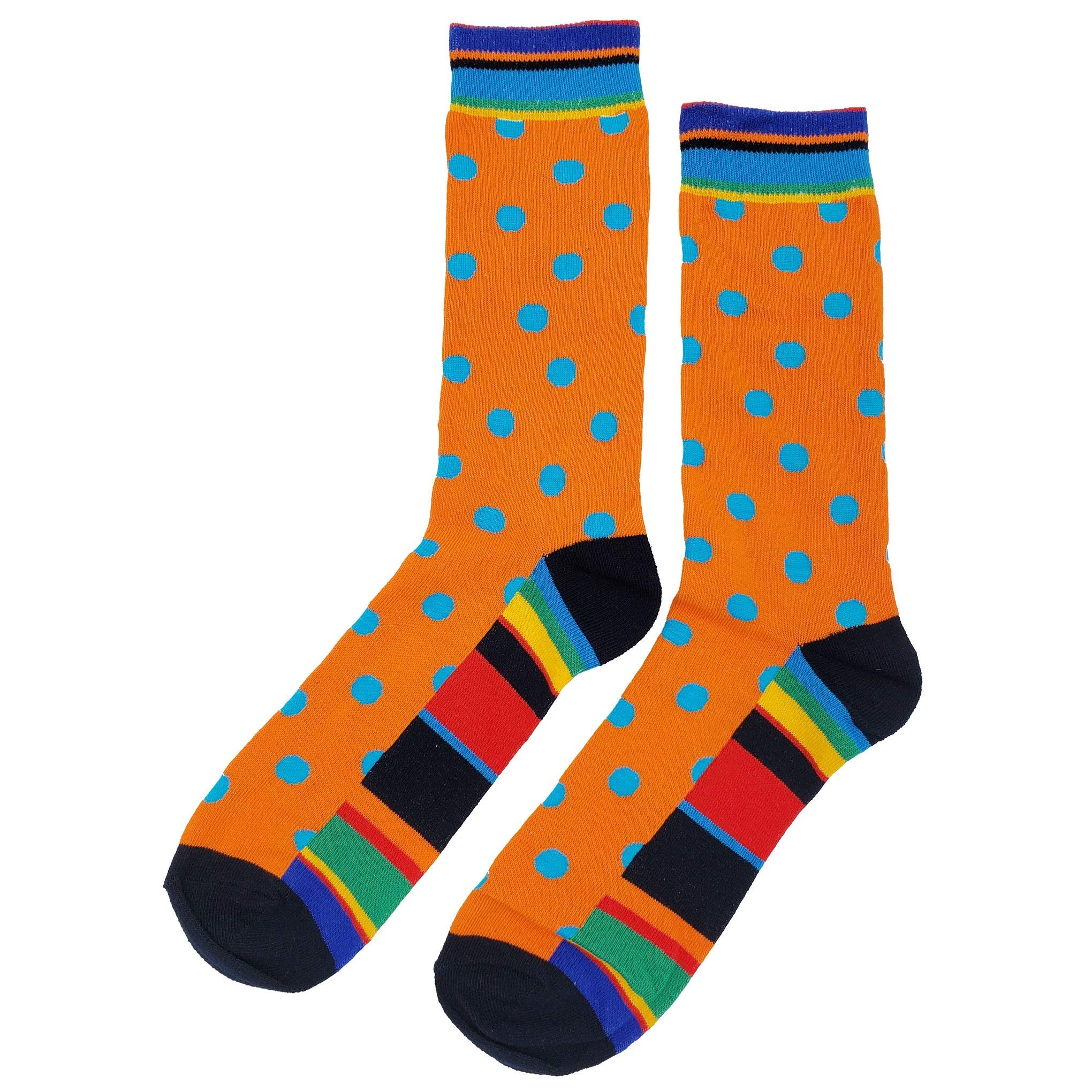 Wild Color Dress Socks for Men - Funny Novelty Crazy Fun Cotton Crew Socks Size 8-12 - Colorful Funky Fancy Casual Socks Gift - Perfect for Office, Parties & Everyday Wear
