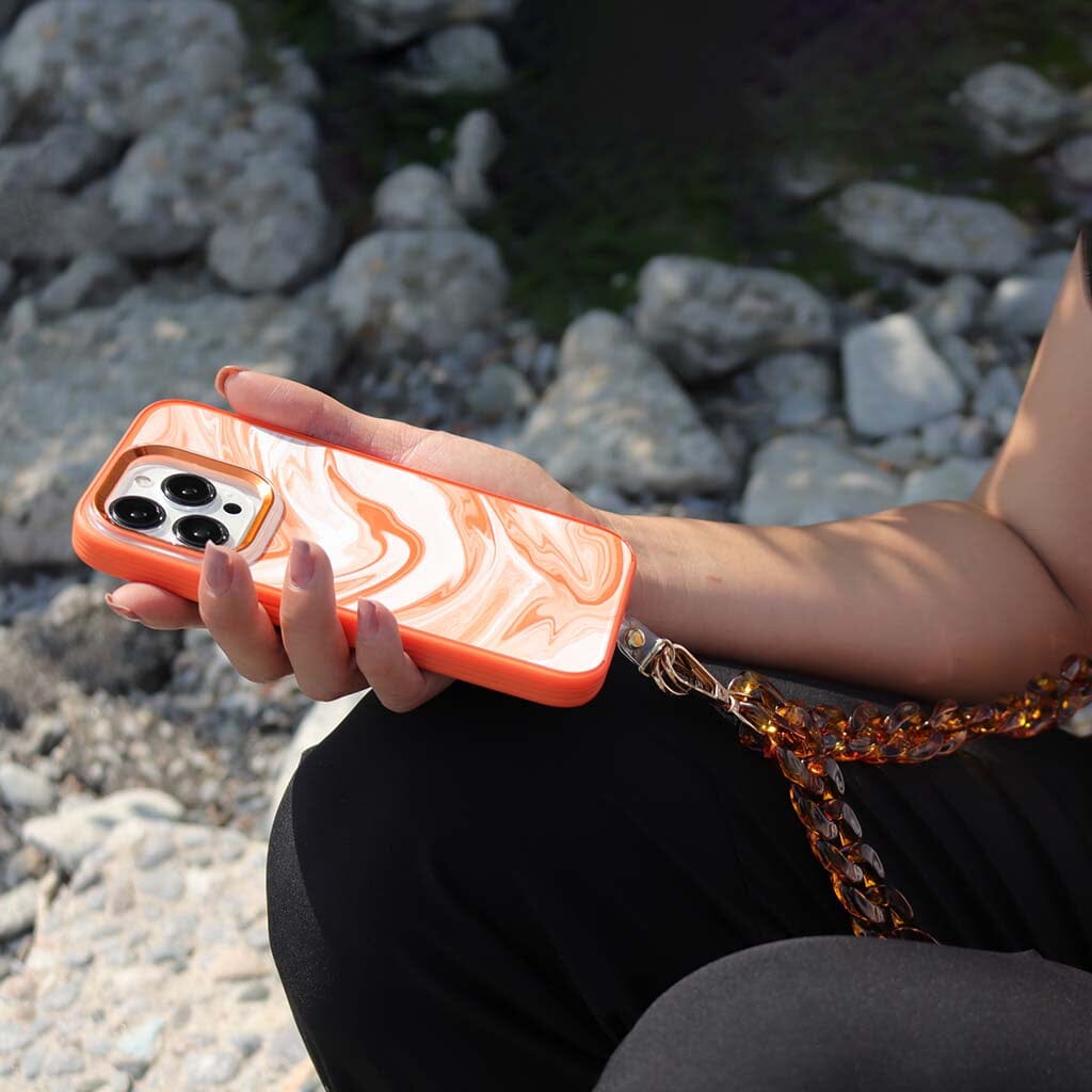 Brown Crossbody Phone Strap - Adjustable & Stylish Phone Lanyard for Women & Men - Perfect for Travel, Shopping, and Hands-Free Convenience