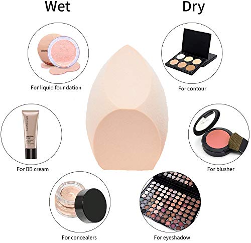 Premium Makeup Sponge Blender Set with Holder - Soft Beauty Blending Puff for Liquid Foundation, Powder & Sunscreen - Professional Cosmetic Applicator for Flawless Makeup - Perfect for Daily Use, Travel & Makeup Artists