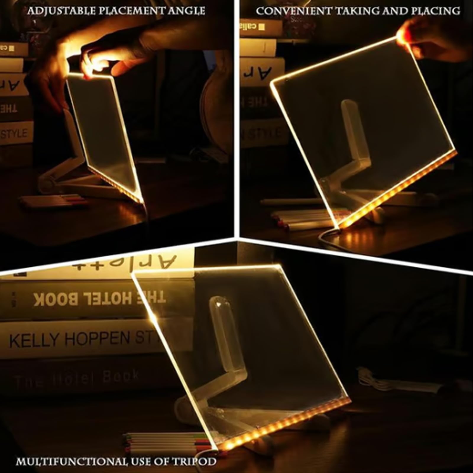 GlowBoard - LED Light-Up Writing & Drawing Board for Kids & Adults - 11.8