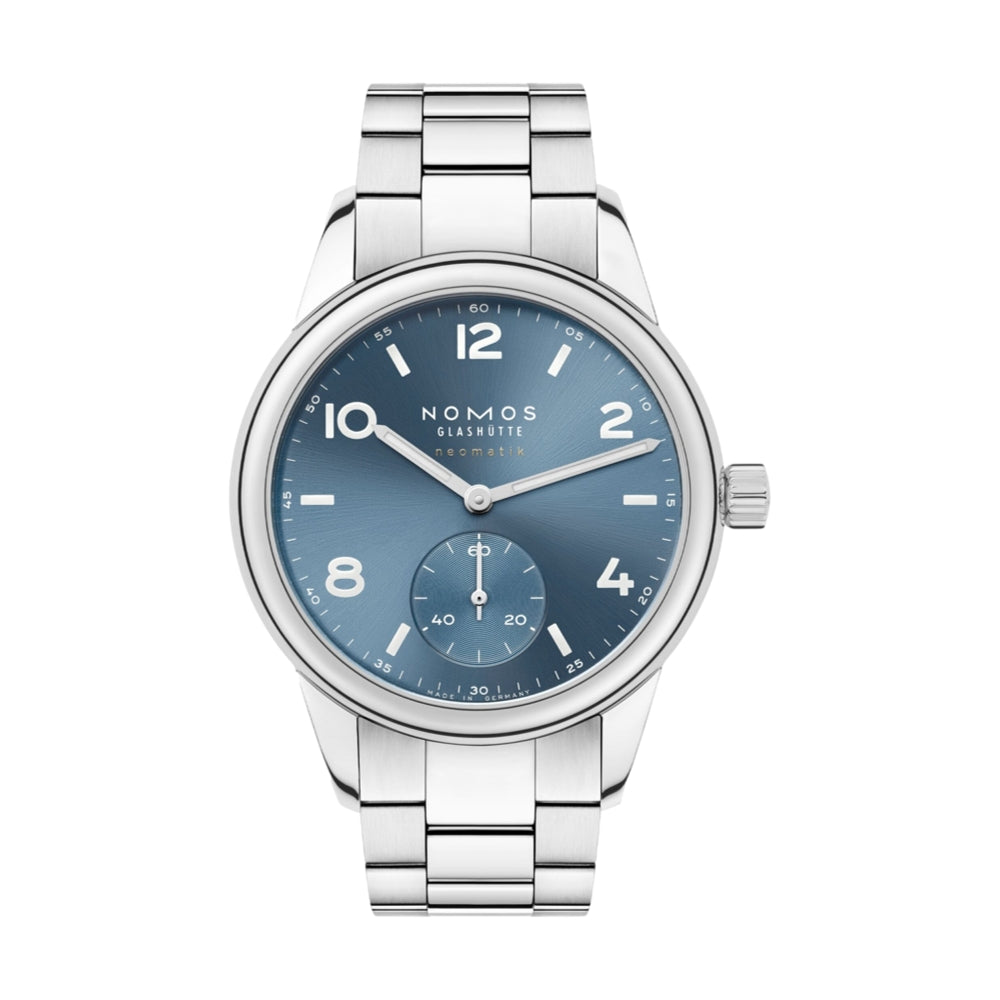 Club Sport Neomatik 37mm Polar Blue Watch with Stainless Steel Bracelet - Perfect for Diving, Swimming & Everyday Wear