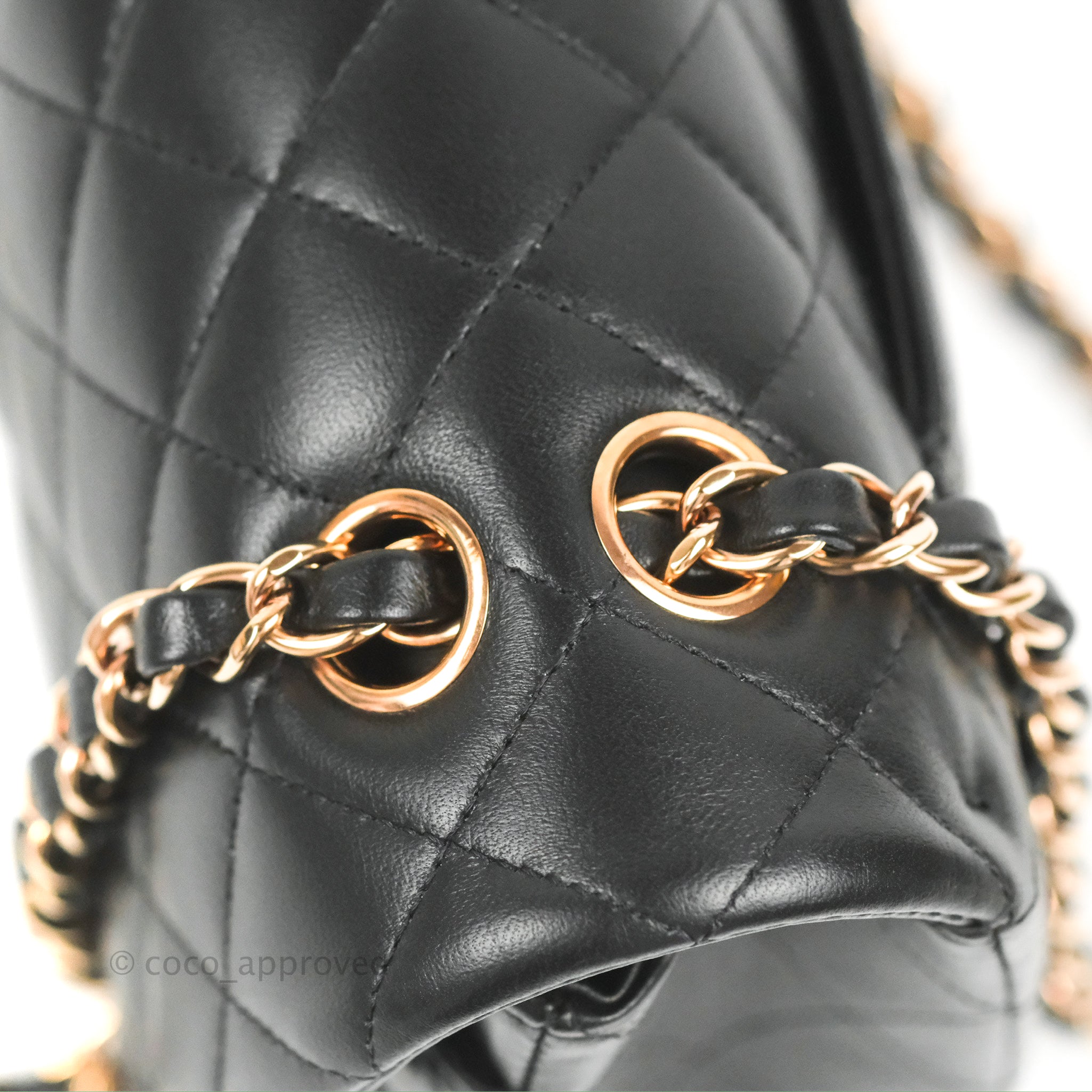 Chanel Classic Medium Flap Bag - Black Lambskin Leather with Rose Gold Hardware | Luxury Designer Handbag for Women | Perfect for Evening Events, Date Nights & Special Occasions