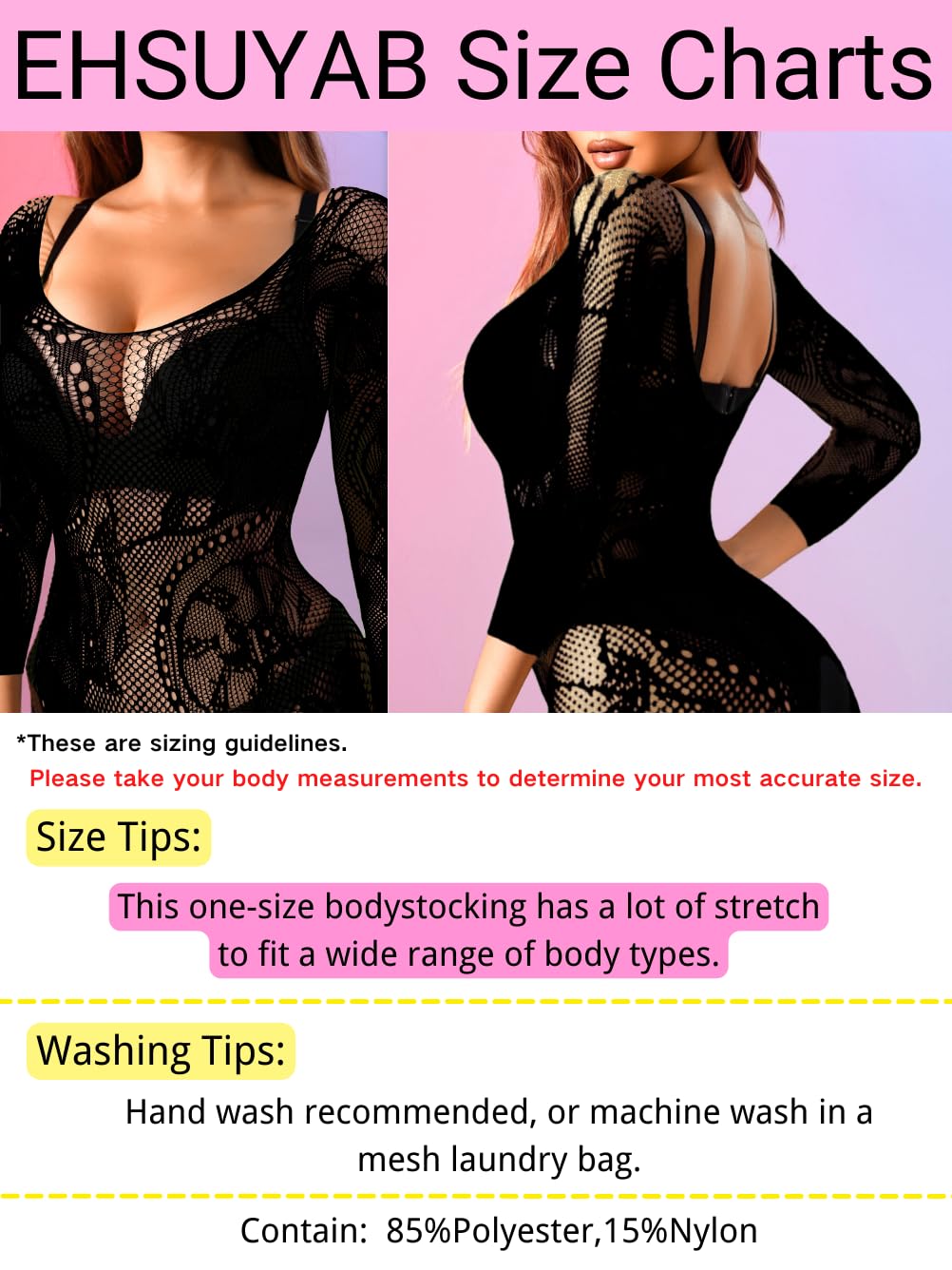 Sexy Women's Fishnet Bodysuit & Stockings - Exotic Dance Lingerie for Rave, Glow Party | Plus Size S-3XL | Perfect for Nightclubs, Costume Parties & Sensual Wear