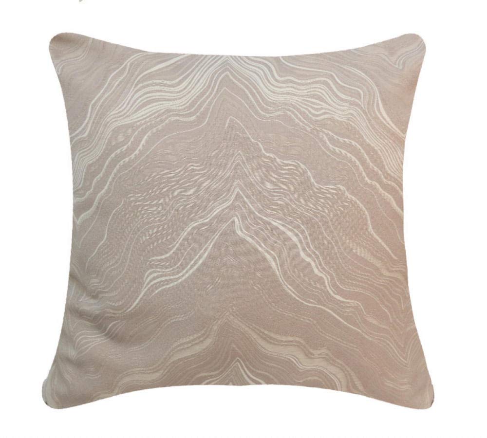 European Jacquard Sofa Pillow Covers 45x45cm - Luxury Cushion Cases for Living Room, Bed, Office - Light Gray Decorative Throw Pillows for Sofa, Back Support, Waist Comfort - Home & Workspace Decor