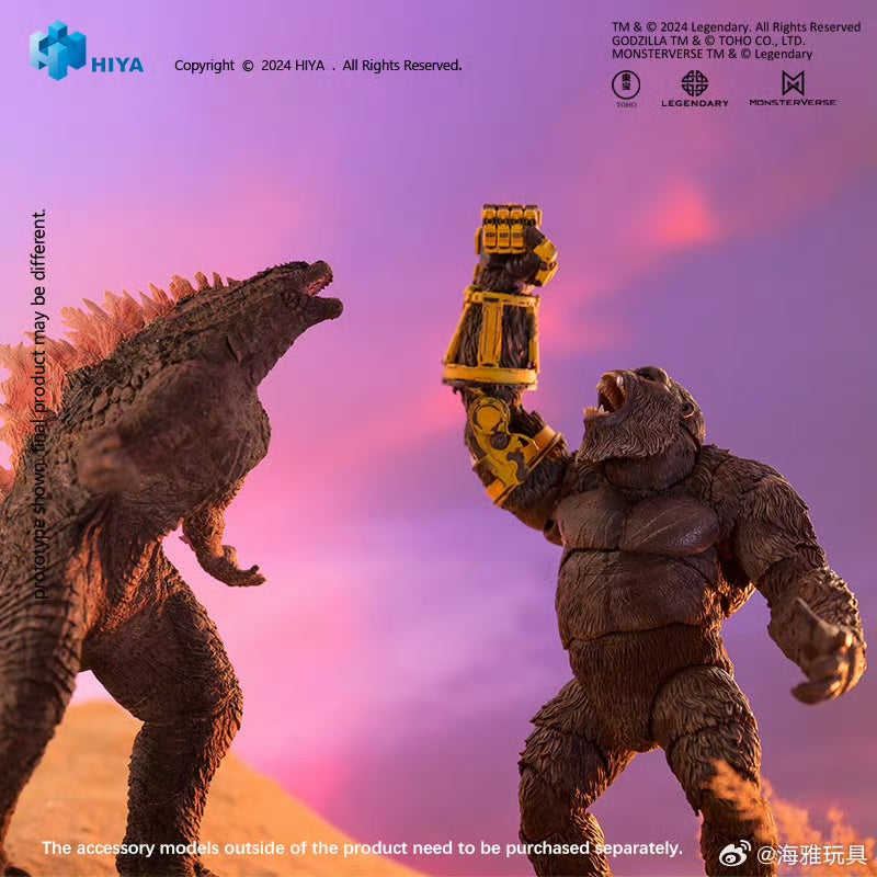 Pre-Order Hiya 6-Inch 16cm Godzilla vs Kong The New Empire Kong B.E.A.S.T. Glove Version Action Figure - Highly Detailed Collectible for Movie Fans & Display
