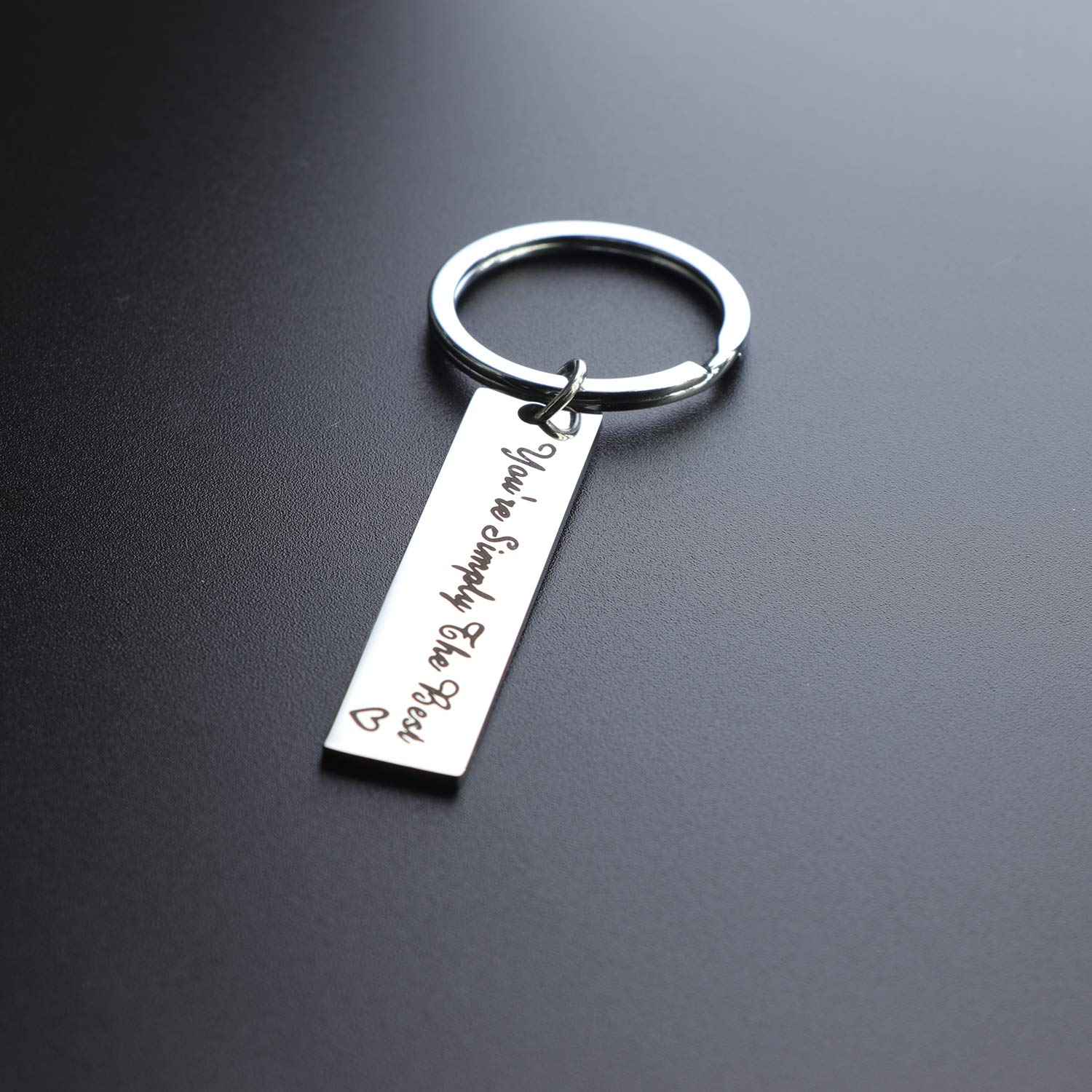 You're Simply The Best Keychain for Women & Men - Couple Keyring, Anniversary & Wedding Gift for Boyfriend, Girlfriend, Husband or Wife - Perfect for Everyday Carry, Romantic Surprises & Special Occasions