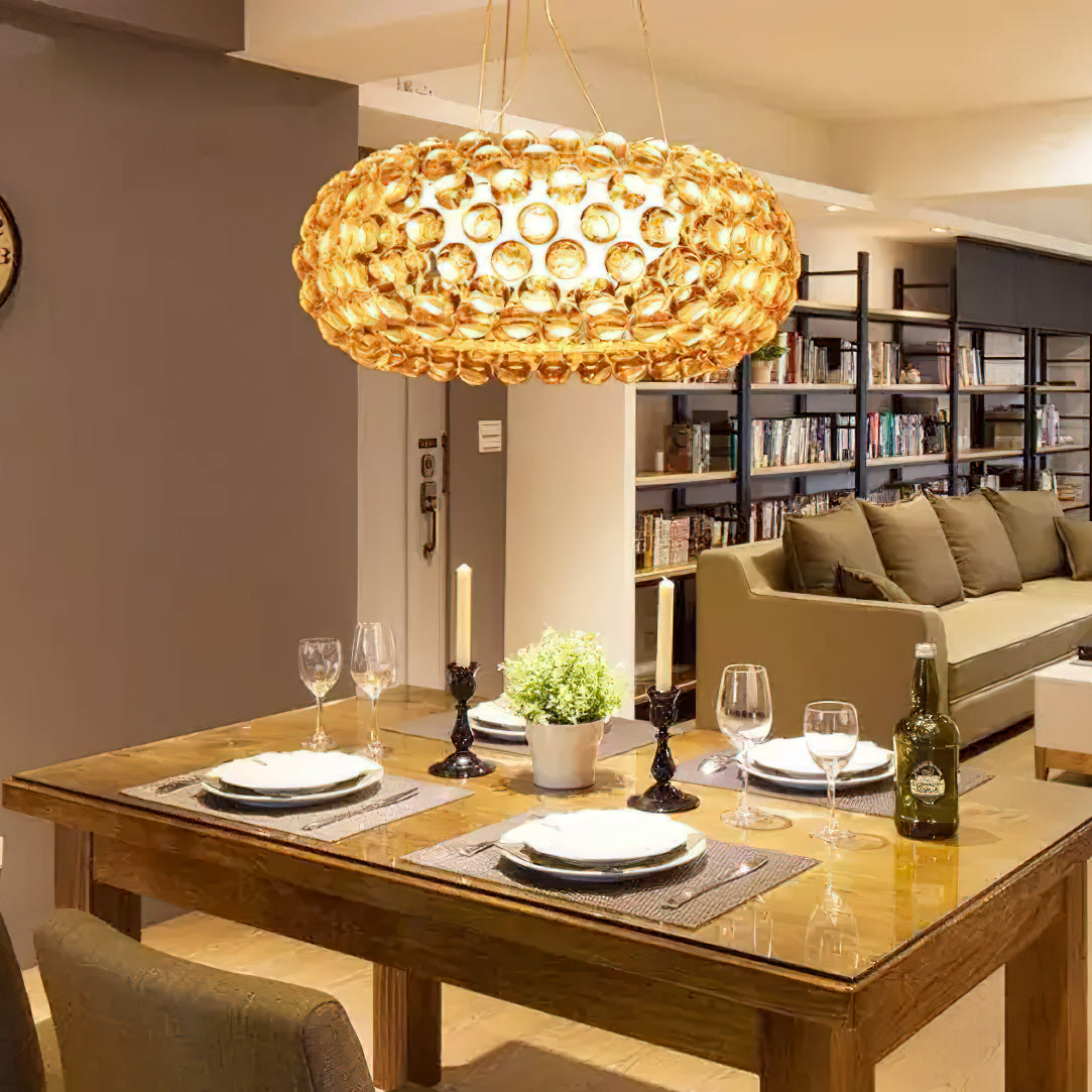 Elegant Caboche Pendant Light - Modern Glass Ceiling Lamp for Dining Room, Kitchen Island & Bedroom Decor