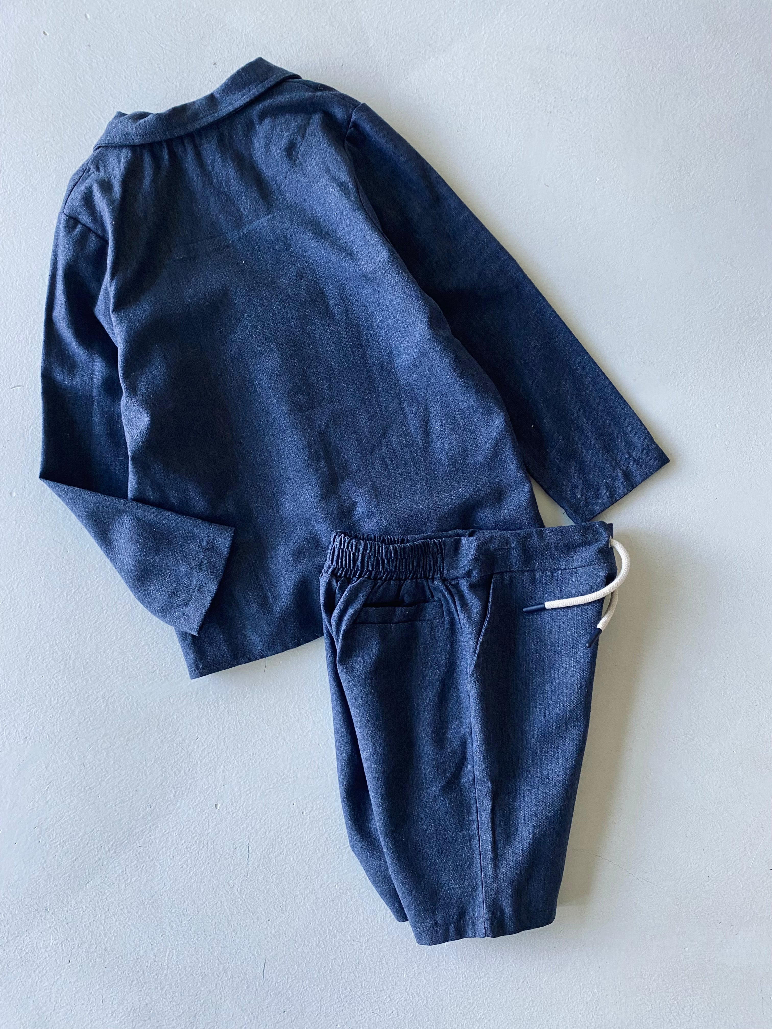 Kids Linen Shorts 3-Piece Dress Set - Breathable & Comfortable Summer Outfit for Boys & Girls - Perfect for Playdates, Beach Trips & Casual Wear