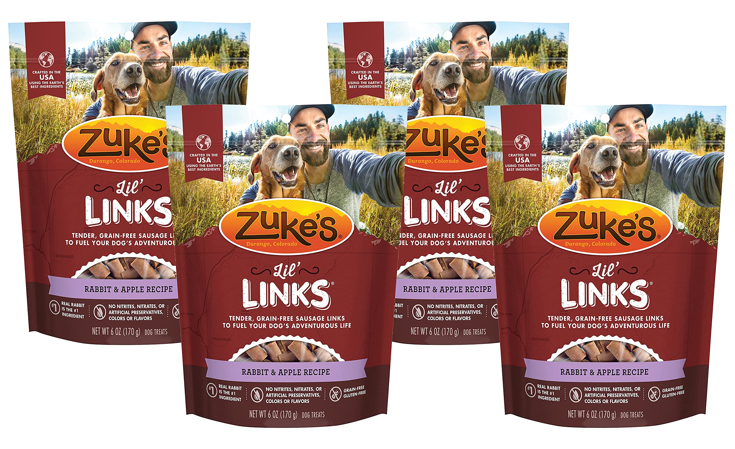 Healthy Little Sausage Links for Dogs - Lil Links Natural Dog Treats for Training & Rewards - Perfect for Small & Medium Breed Puppies & Adult Dogs
