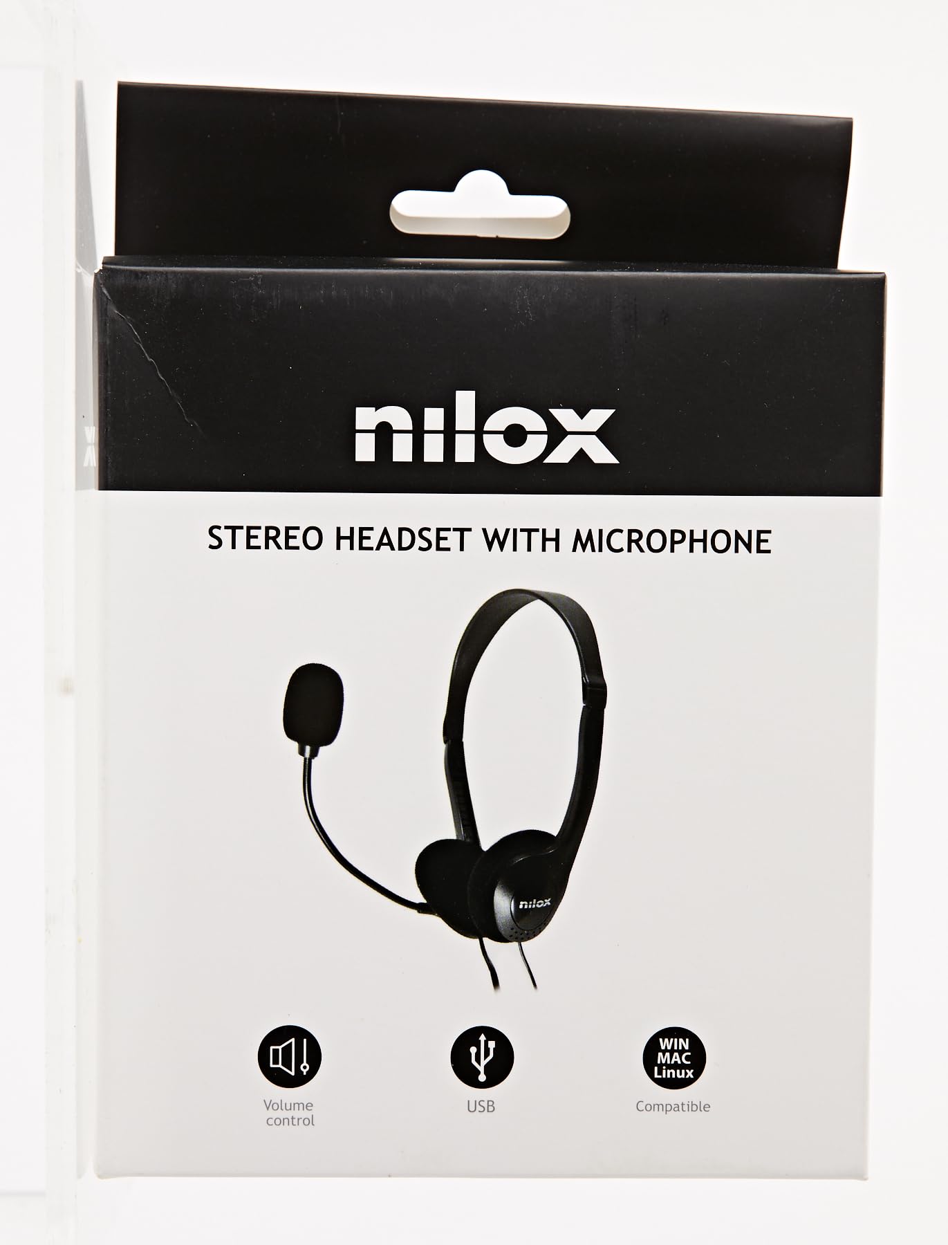 NILOX USB Gaming Headset with Microphone - Noise Cancelling Over-Ear Headphones for PC, Laptop, PS4, Xbox - Perfect for Gaming, Streaming & Online Classes