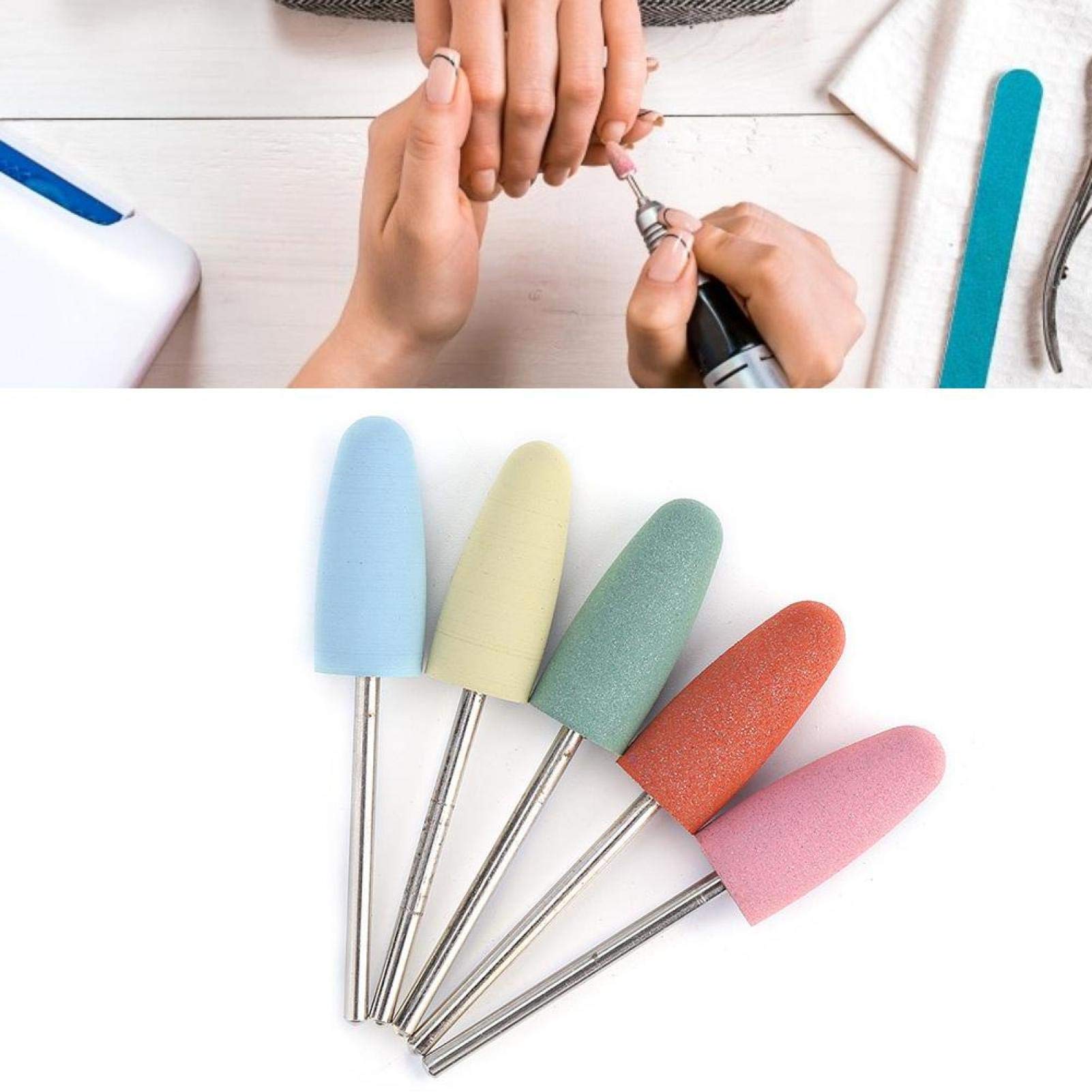 Professional Electric Nail Drill Bits Set - 12PCS Rubber & Dust Bits for Cuticle Cleaning, Manicure & Pedicure | Salon-Grade Nail Polishing & Grinding Tools | Perfect for Nail Art, Home & Professional Nail Care | Ideal for DIY Nail Salons & Beauty Enthusiasts