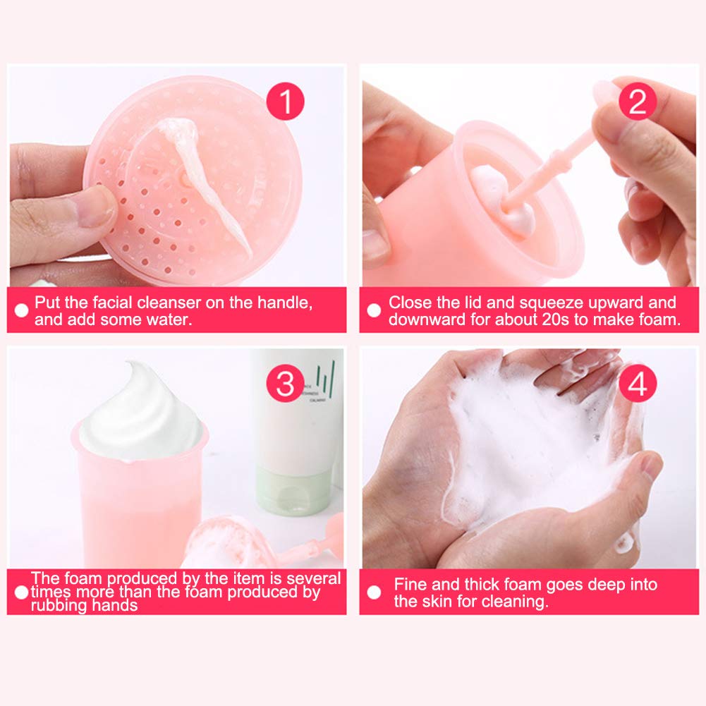 **KeKeandYaoYao Rapid Foaming Face Cleanser & Shampoo - Travel-Friendly Bubble Foamer for Shower, Bath & Household Use (White)**    *Perfect for Travel, Spa Days & Gentle Skincare Routine*