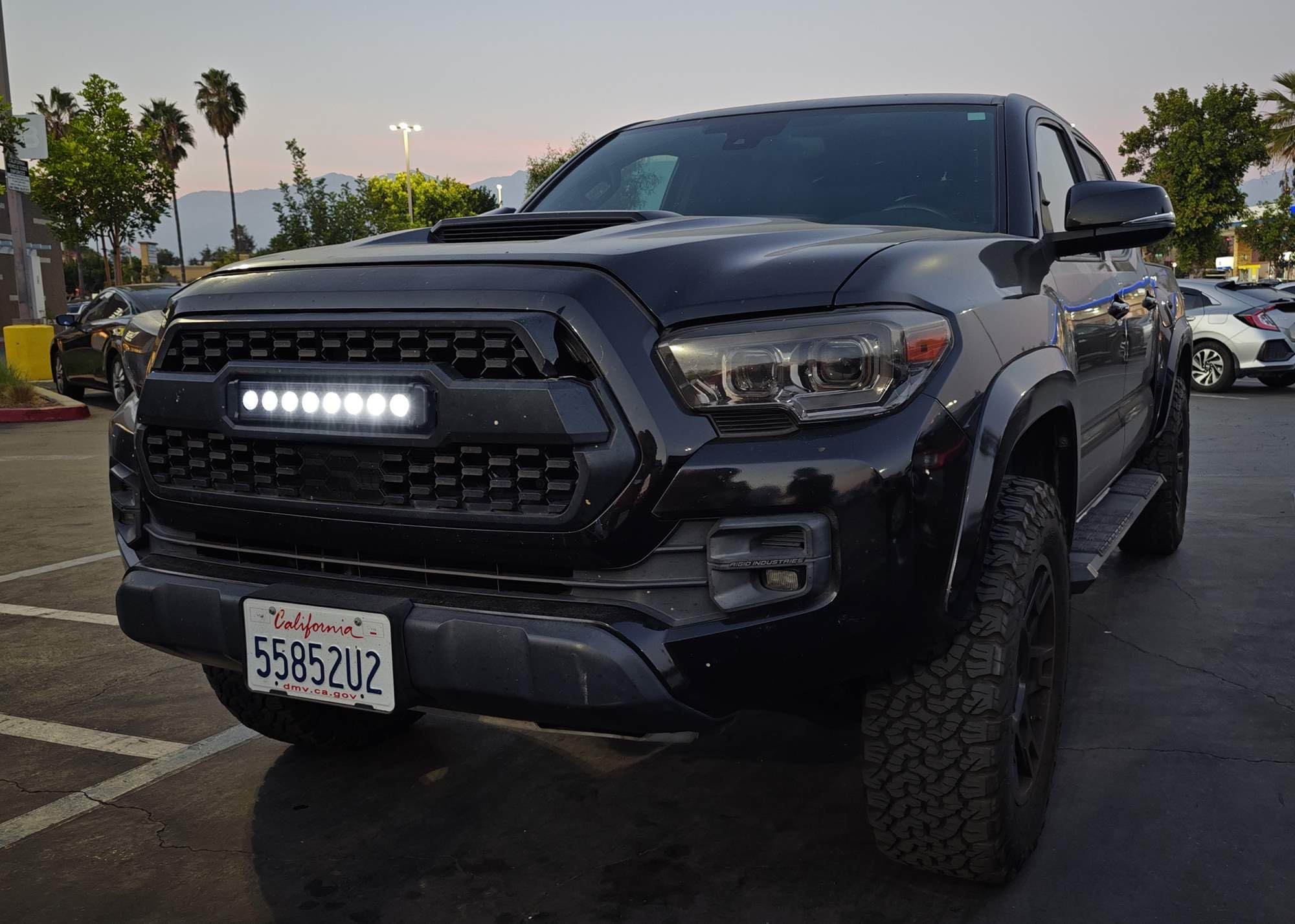 iJDMTOY 80W LED Light Bar Kit for 2016-2023 Toyota Tacoma - High Power Off-Road Lighting with TRD Grill Mount Brackets & Wiring Harness - Perfect for Night Driving, Camping, and Off-Road Adventures