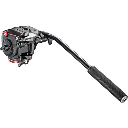 Manfrotto MHXPRO 2-Way Pan and Tilt Fluid Video Head with 200PL Plate - Professional Camera Tripod Head for DSLR & Mirrorless Cameras - Perfect for Photography, Videography & Live Streaming